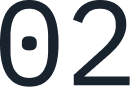 Number 02 in stylized dark font