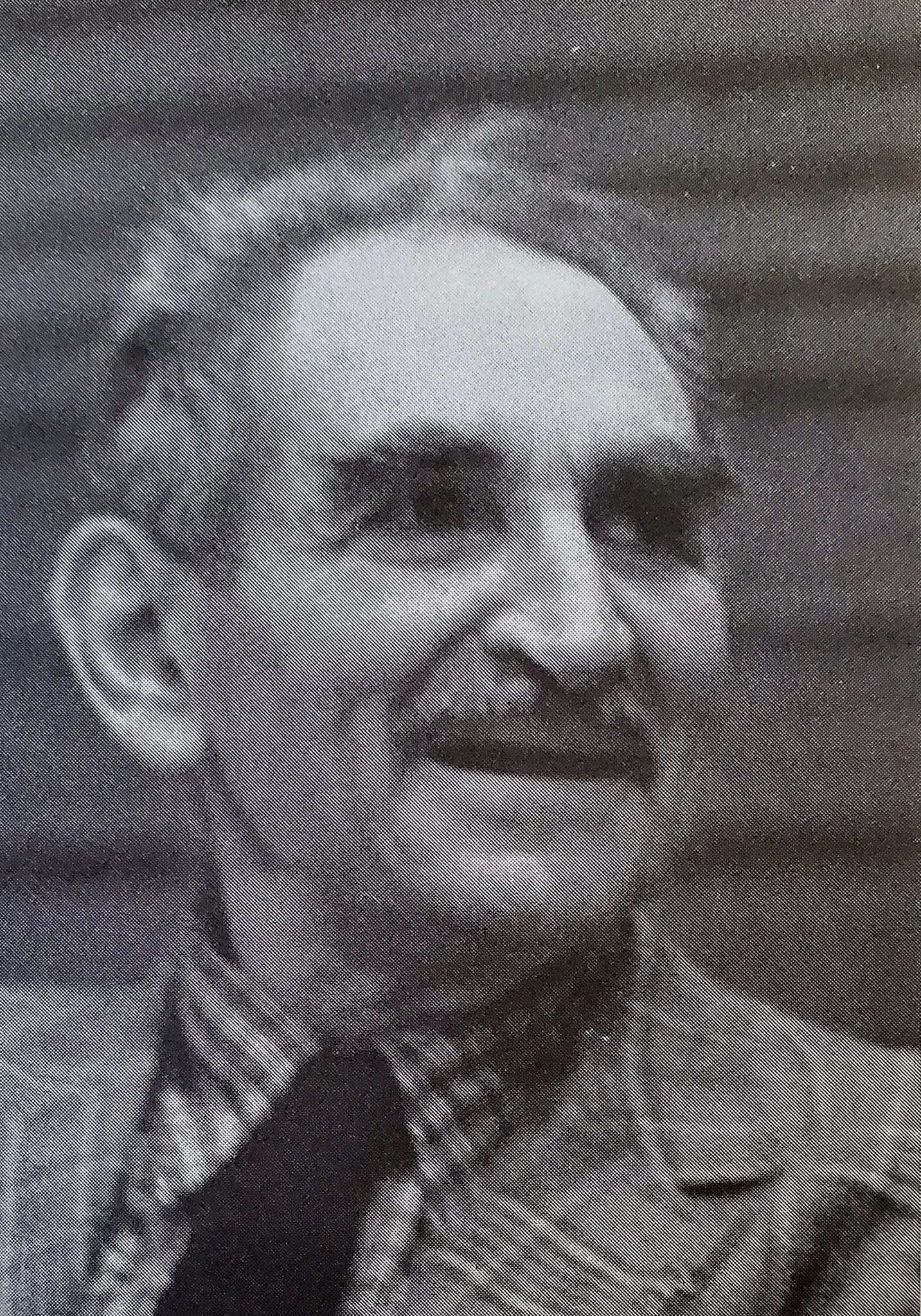 Photgrpah of art critic Harold Rosenberg taken when he was moderator of Pleiades Gallery's symposium