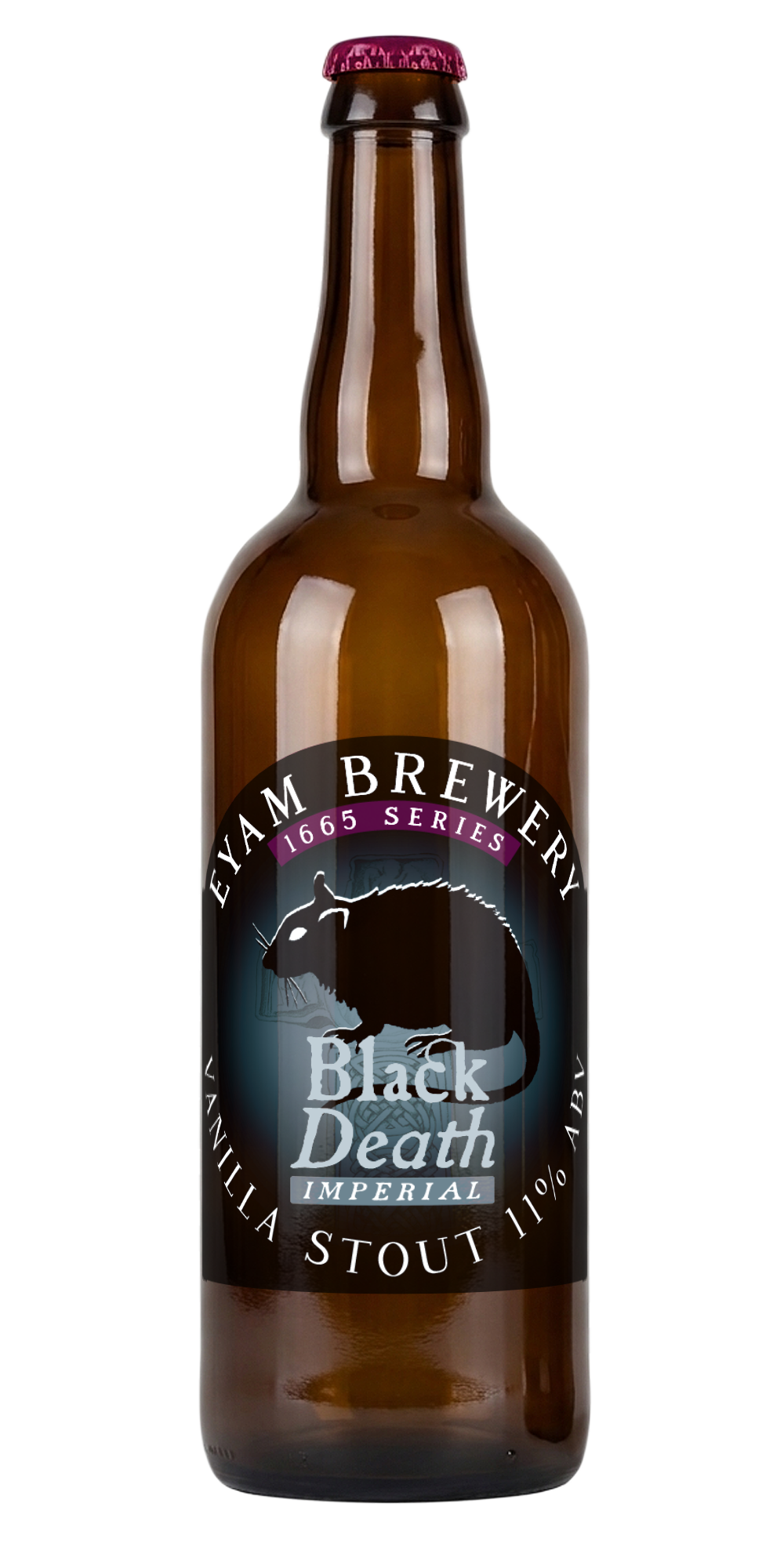 Black Death imperial vanilla stout 750ml bottle