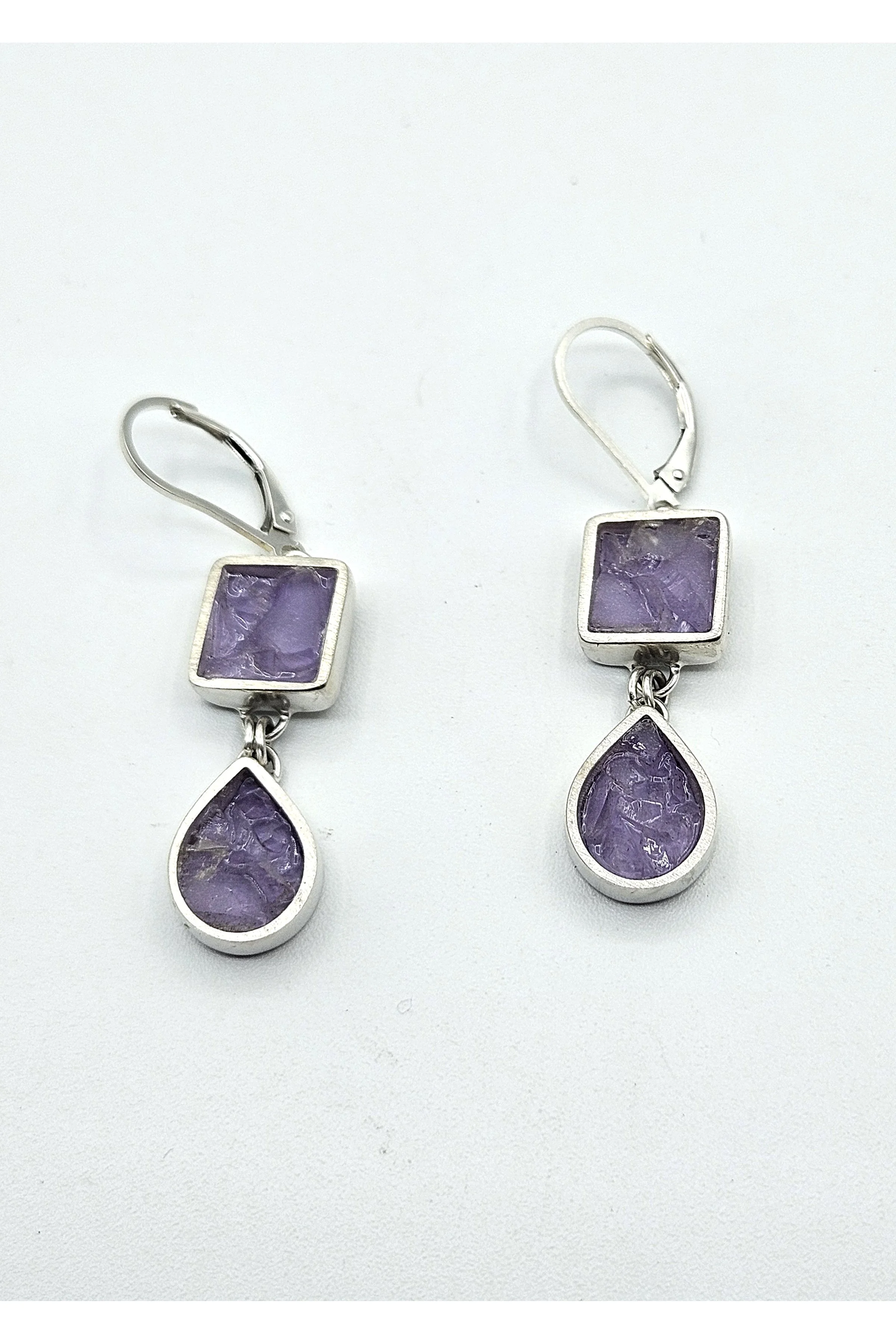Astoria Sidewalk Glass and Raindrop Earrings