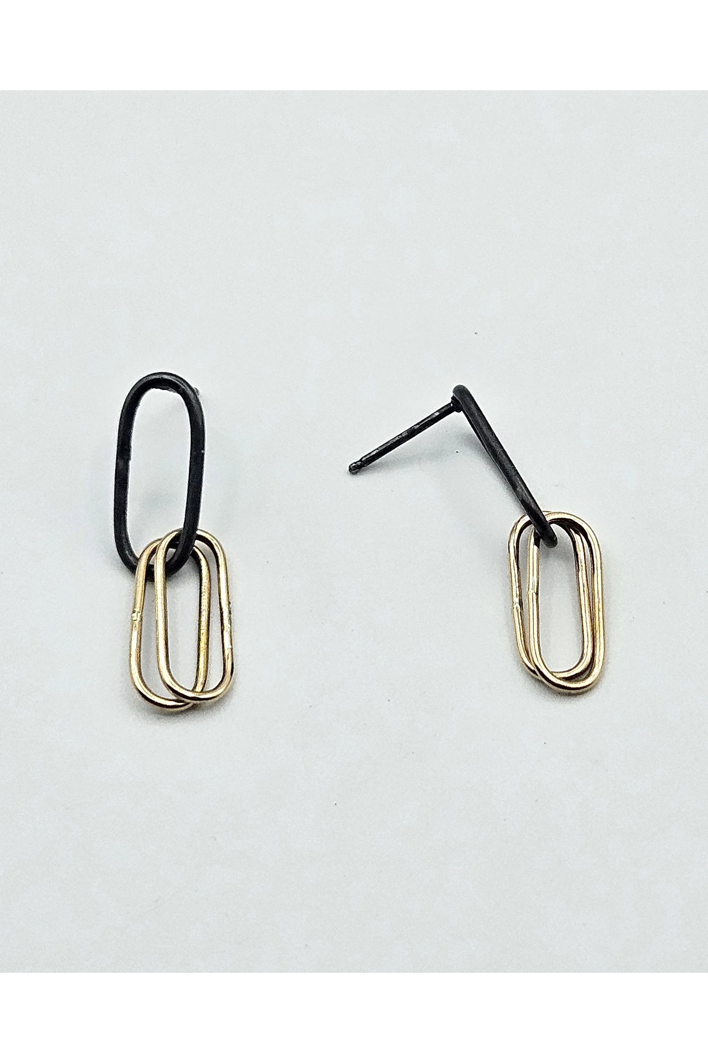Paper Clip Post Earrings