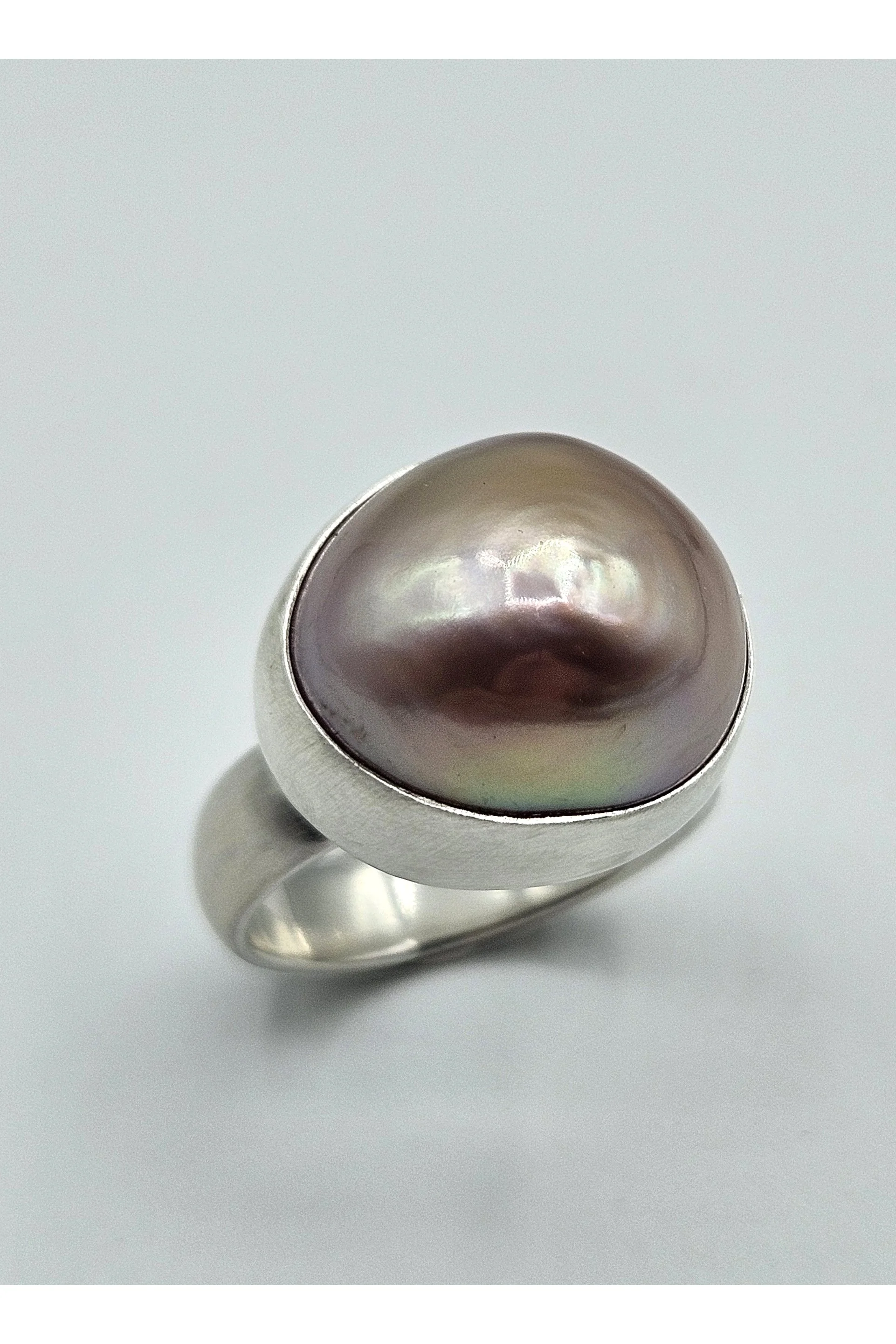 Pink Mabé Pearl Ring