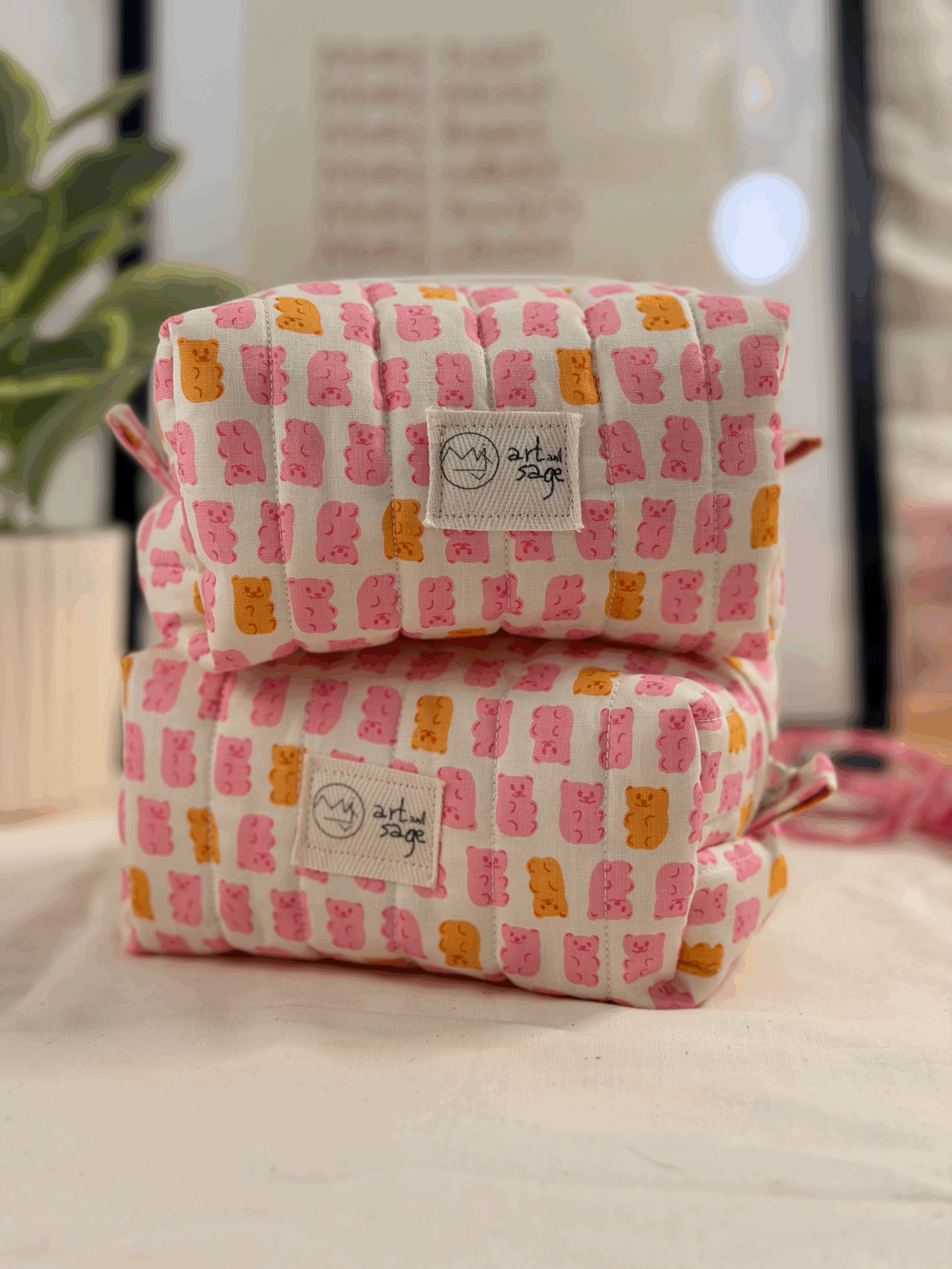 Sweet Gummy Bear, Daily Essentials Pouch, Small - Sweet Summer