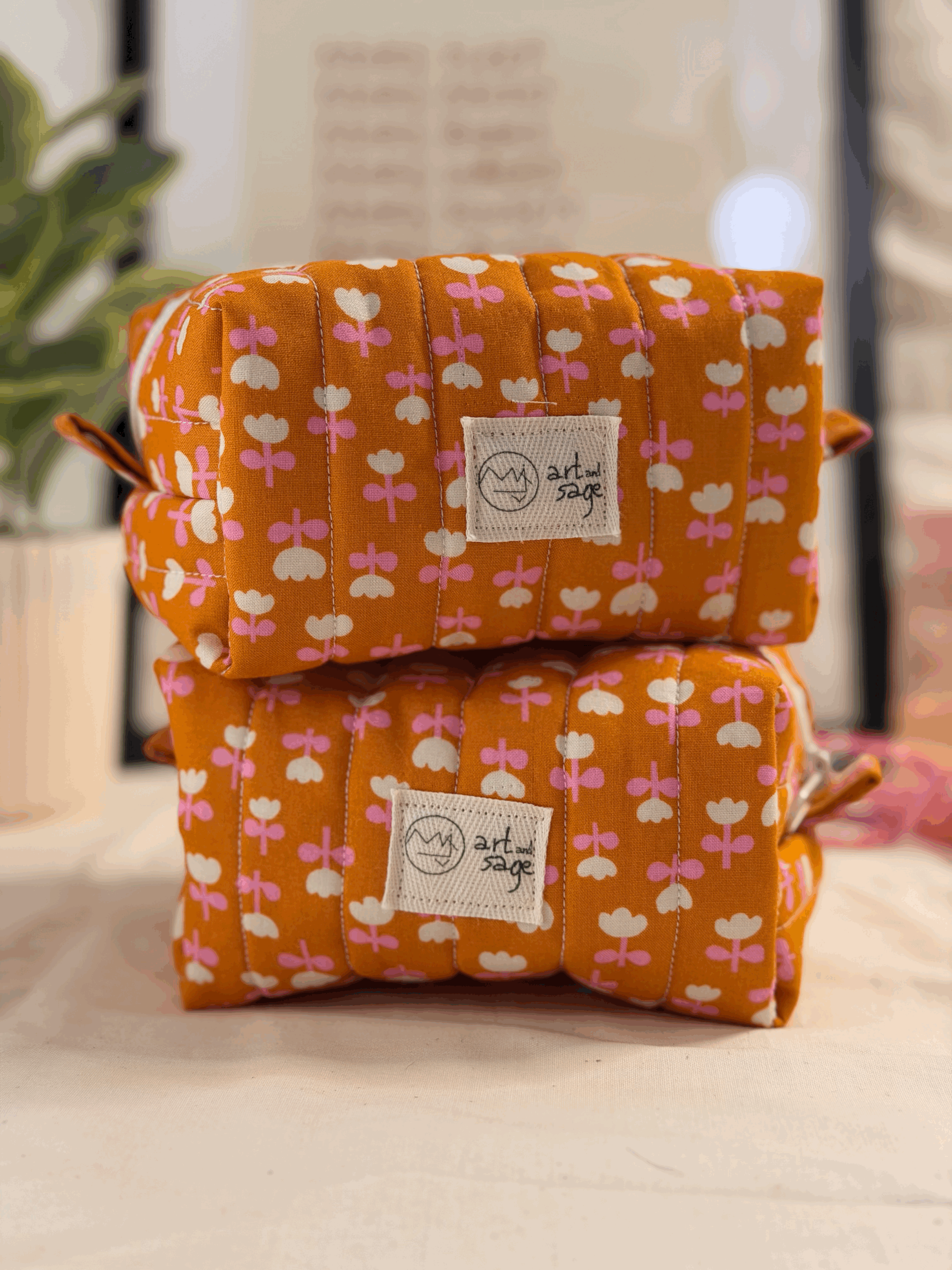 Honey Bloom, Daily Essentials Pouch, Small - Sweet Summer
