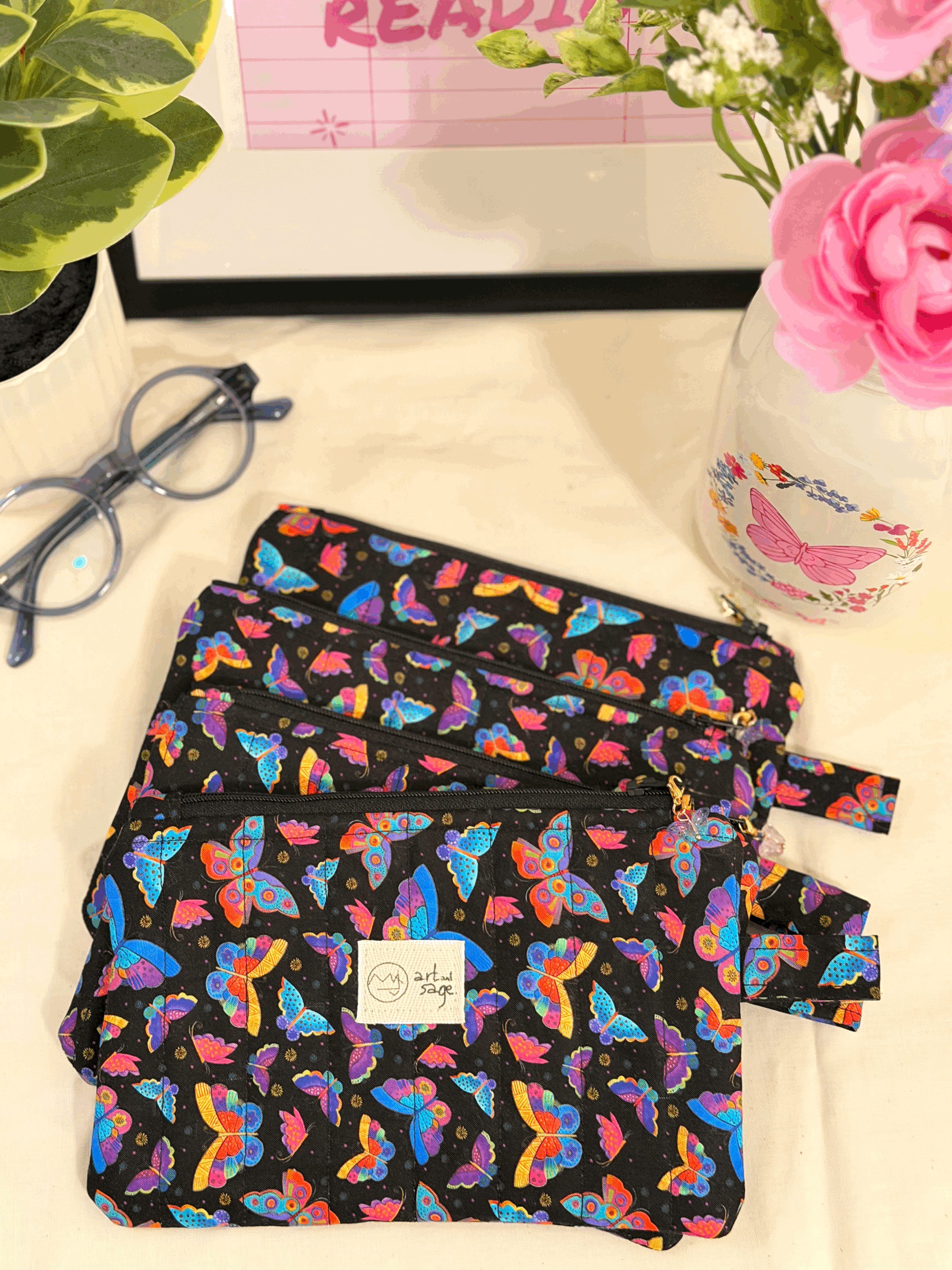 Butterfly Dreams, Companion Pouch, Medium