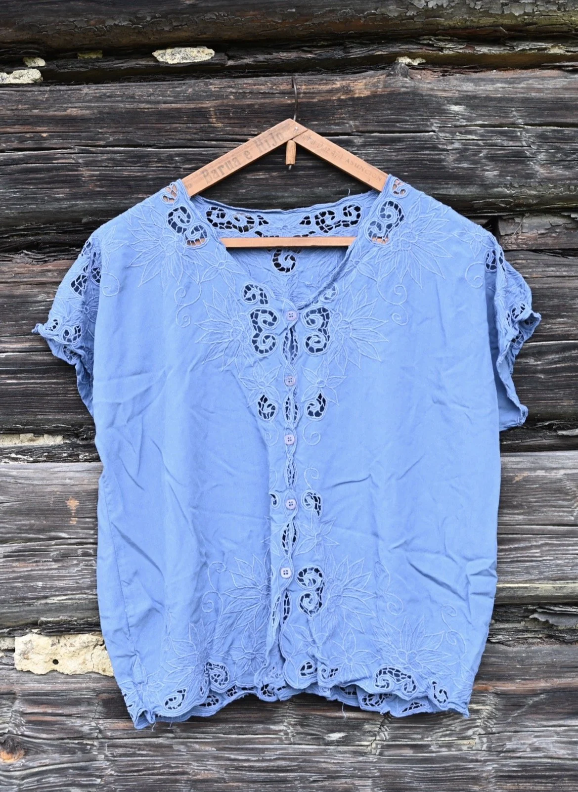 Blue Lace Shirt