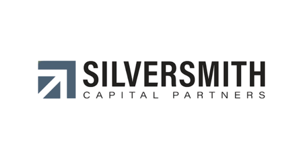 Silversmith logo with blue geometric icon on the left and black and gray text on the right.