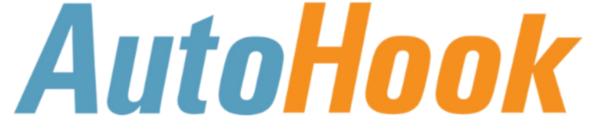 AutoHook logo with the word 'Auto' in blue and 'Hook' in orange.