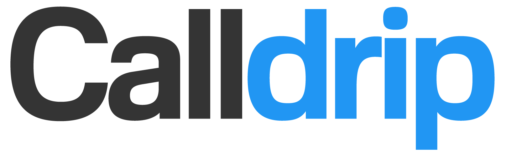 The logo of Calldrip with the text 'Calldrip' in bold, black and blue letters.