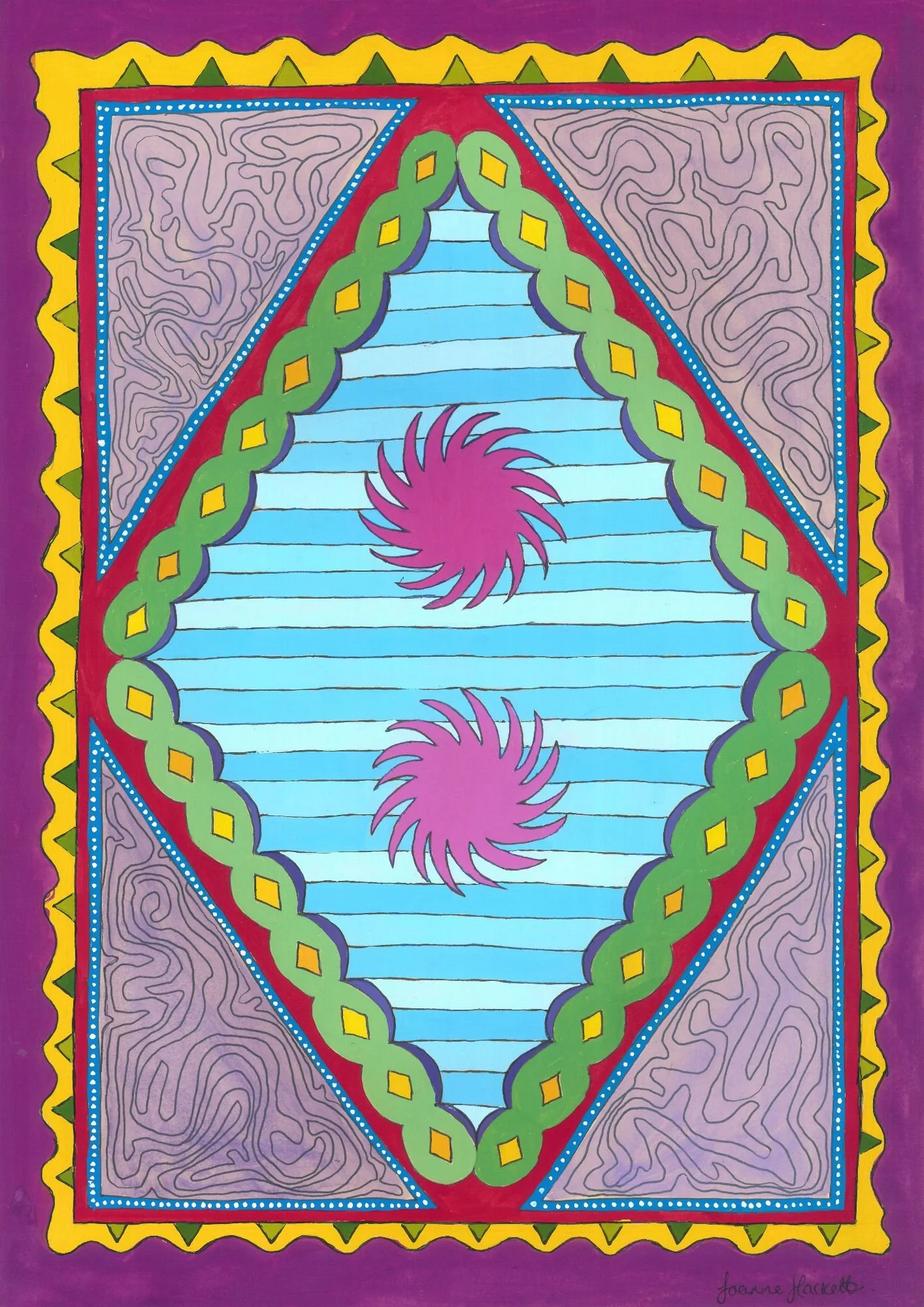 "Spinning"
Gouace on paper
2026