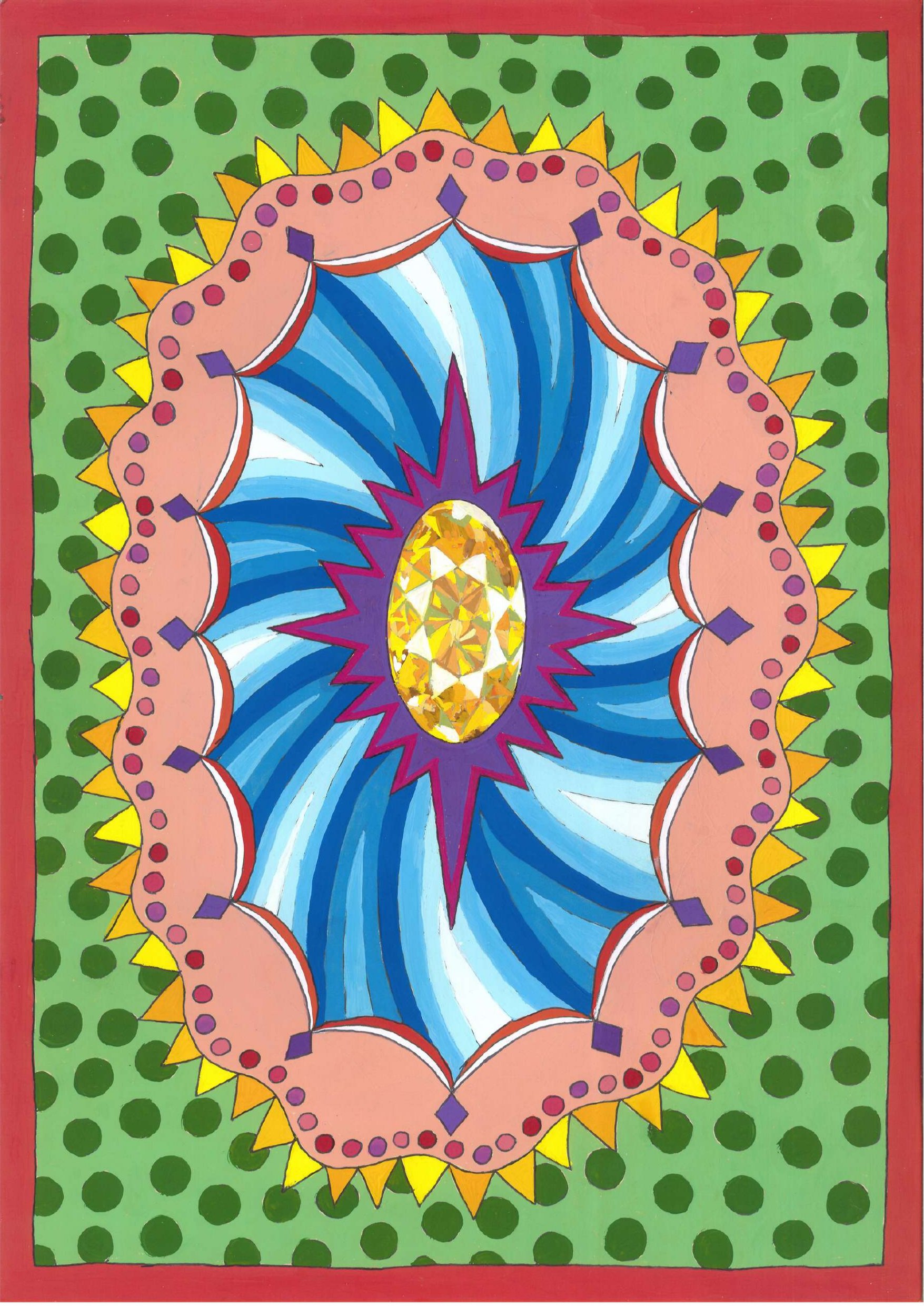 "Citrine"
Gouace on paper
2026