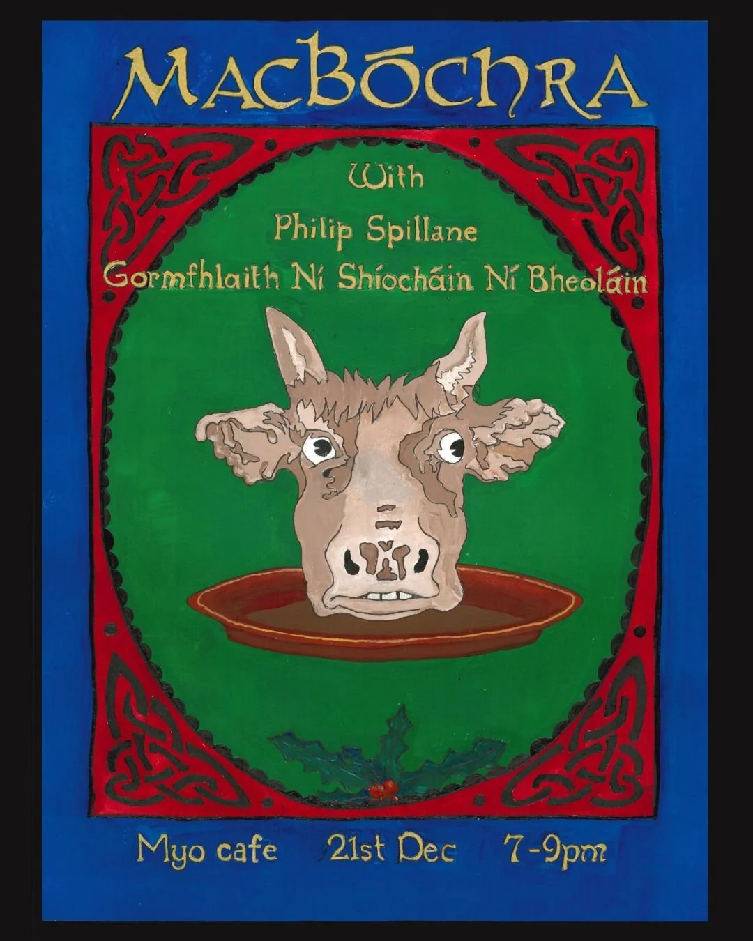 Poster for Mac Bóchra gig