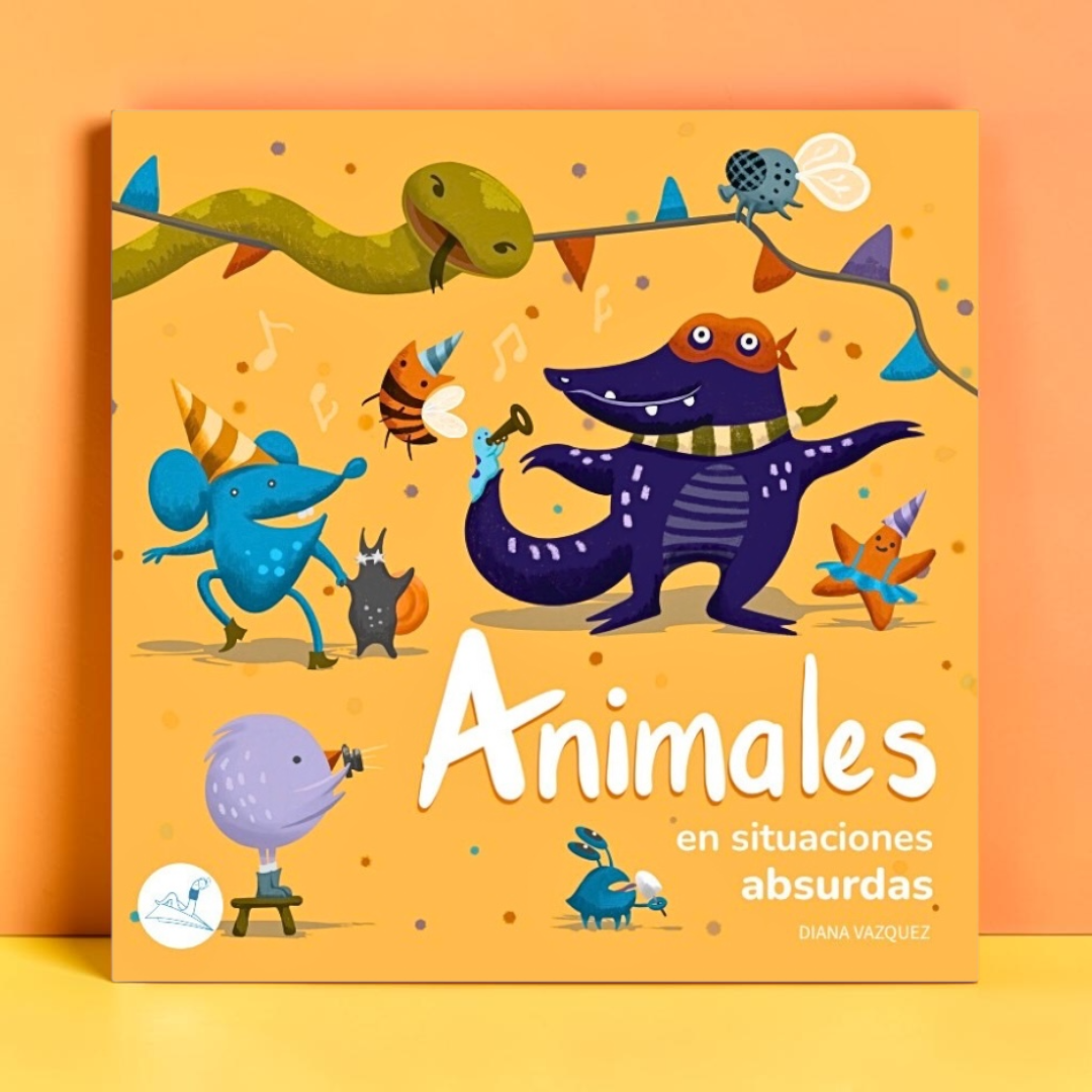 Animals in Absurd Situations - Colouring book