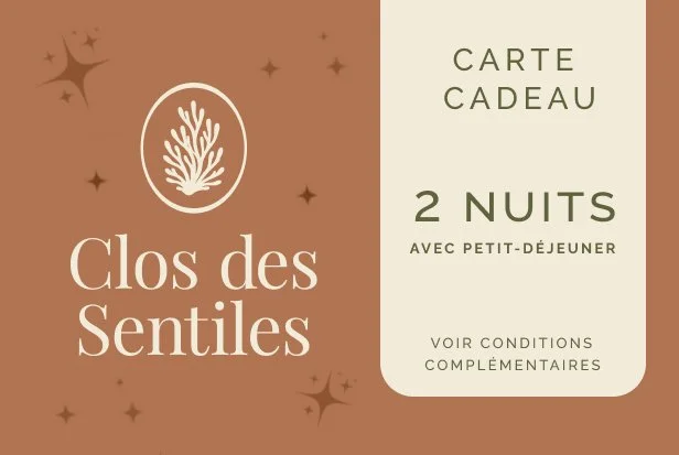Carte cadeau 2 nuits avec petit-déjeuner