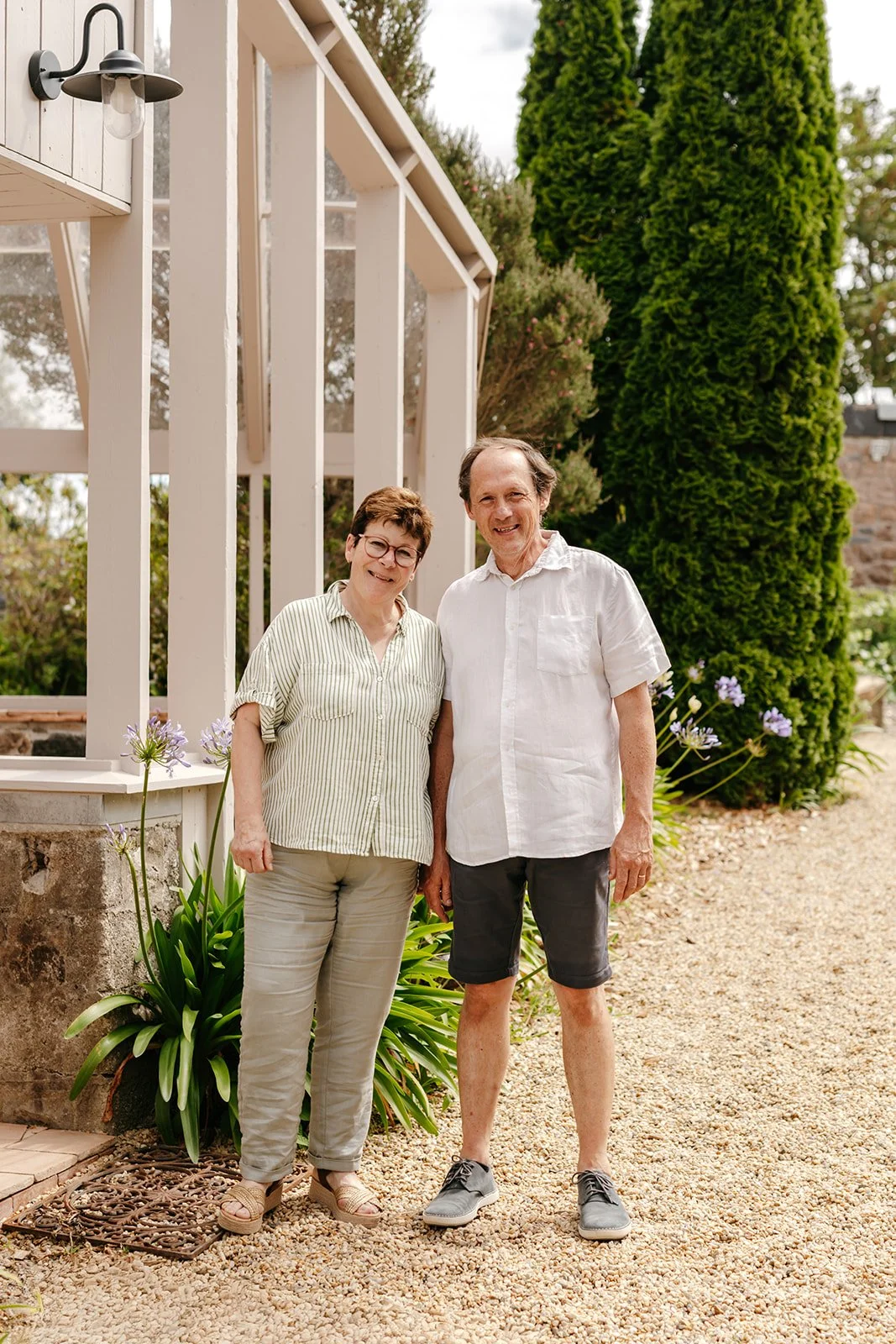 Thérèse et Philippe Couvert, propriétaire de la maison d'hôtes Clos des Sentiles à Perros-Guirec.