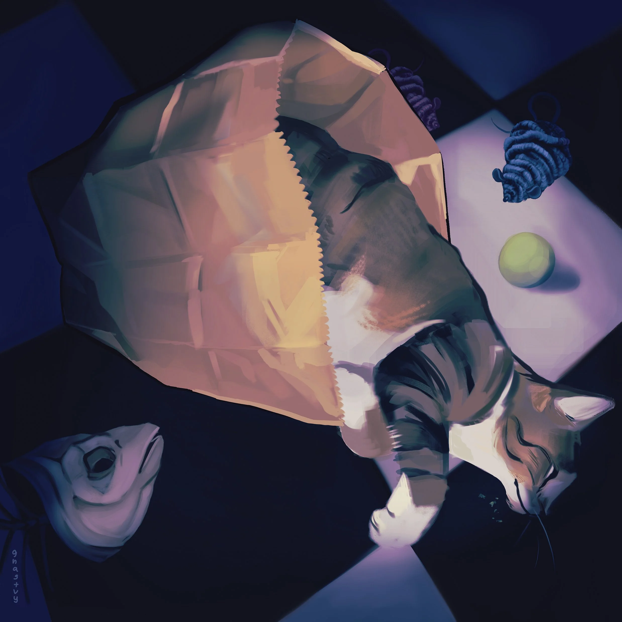 Cat Party - Print 8x8.jpg