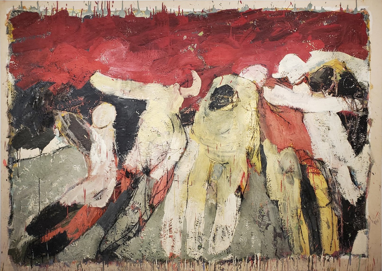 Hildy Maze, Untitled #24, ca. 2008, oil and mixed media on canvas