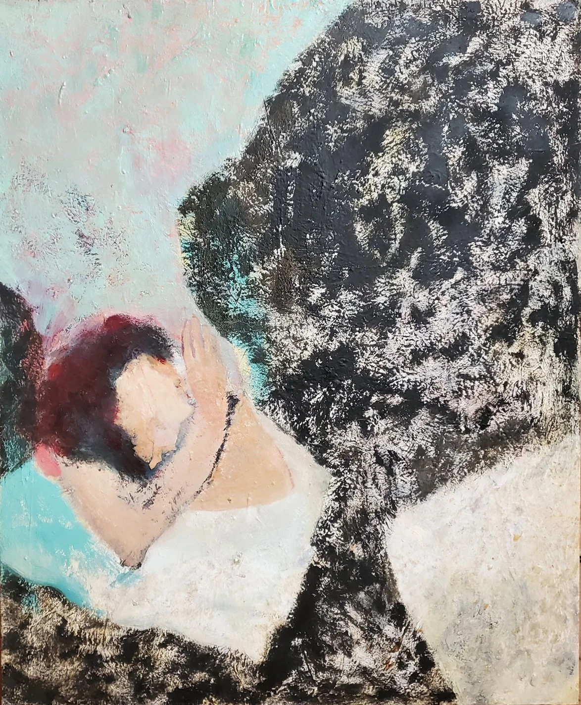 Hildy Maze, Untitled #31: Visions of the Breath, 2019, oil and mixed media on canvas
