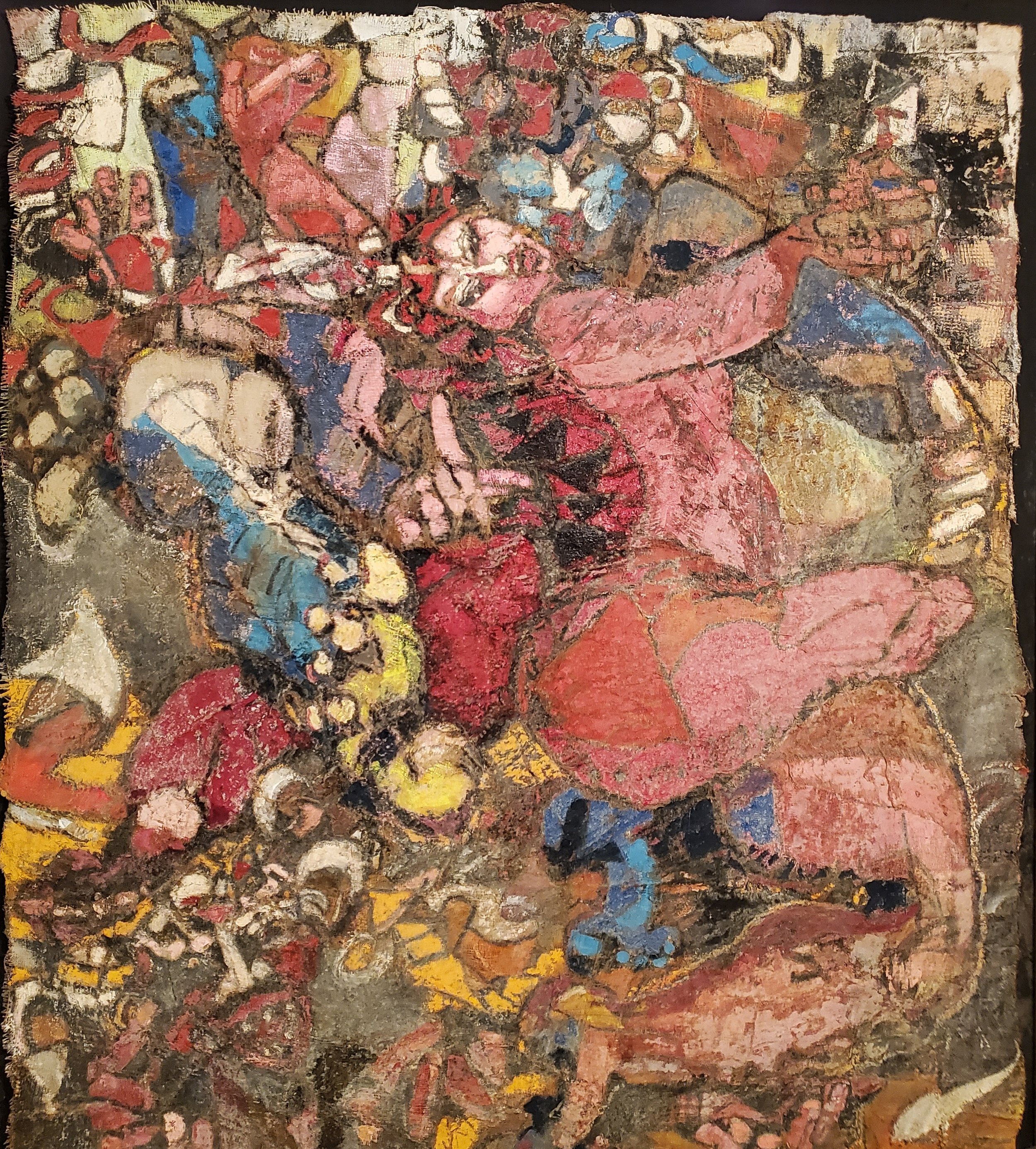 Hildy Maze, Vajrayogini, the Red Lady, wants you, 1987, oil on mixed media