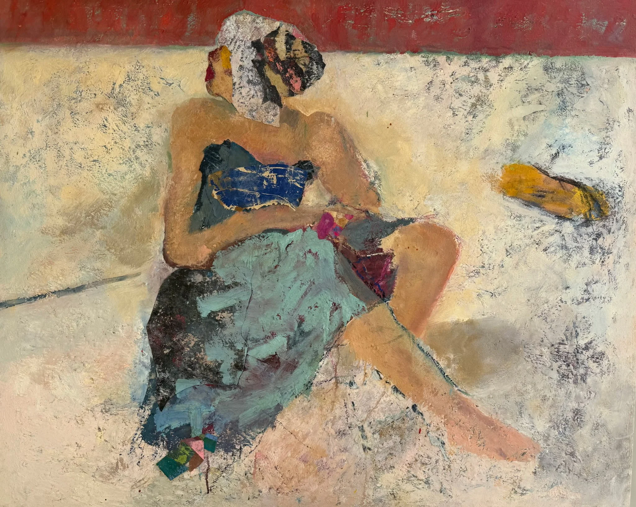 Hildy Maze, Untitled, 2008, mixed media on canvas