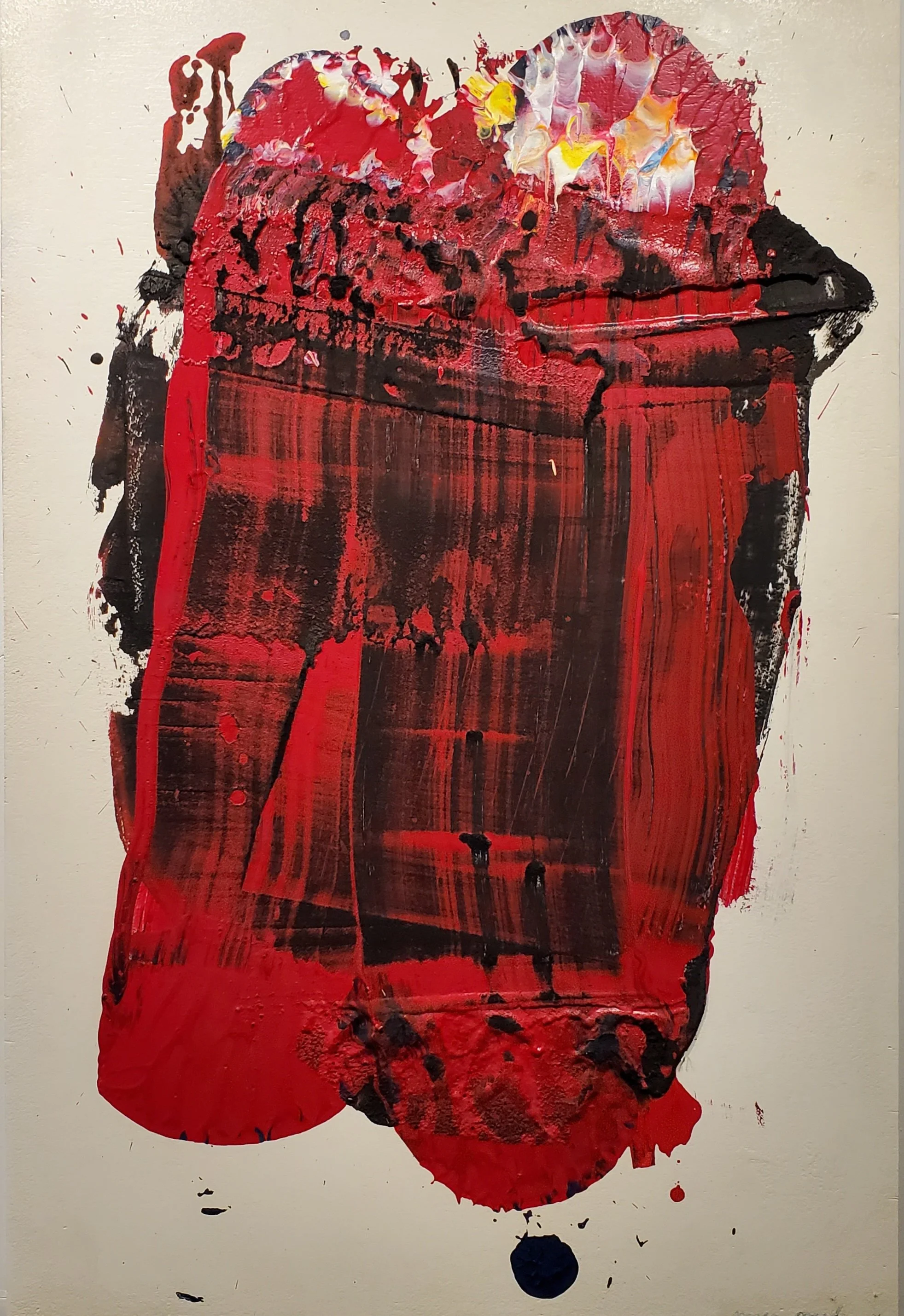 Mica Marder, #11, 2024, acrylic and carbon on wood panel