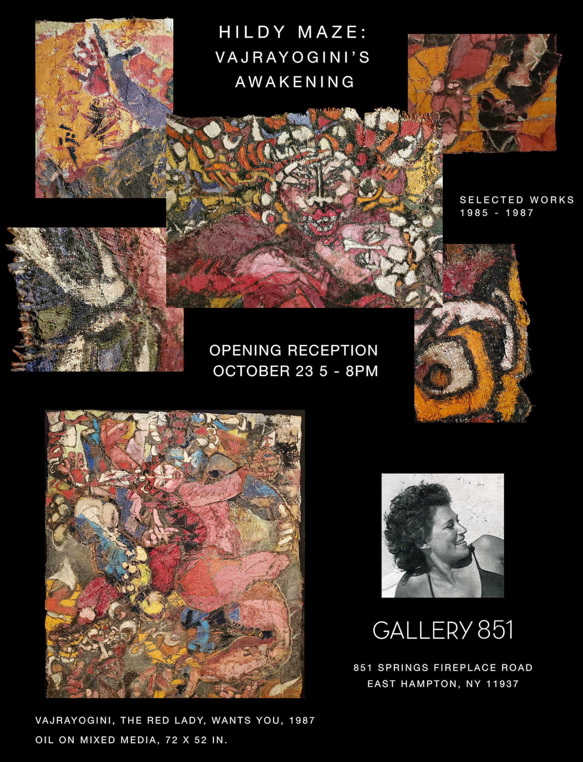Hildy Maze: Vajrayogini’s Awakening, October 23 – November 29, 2026, Gallery 851, East Hampton