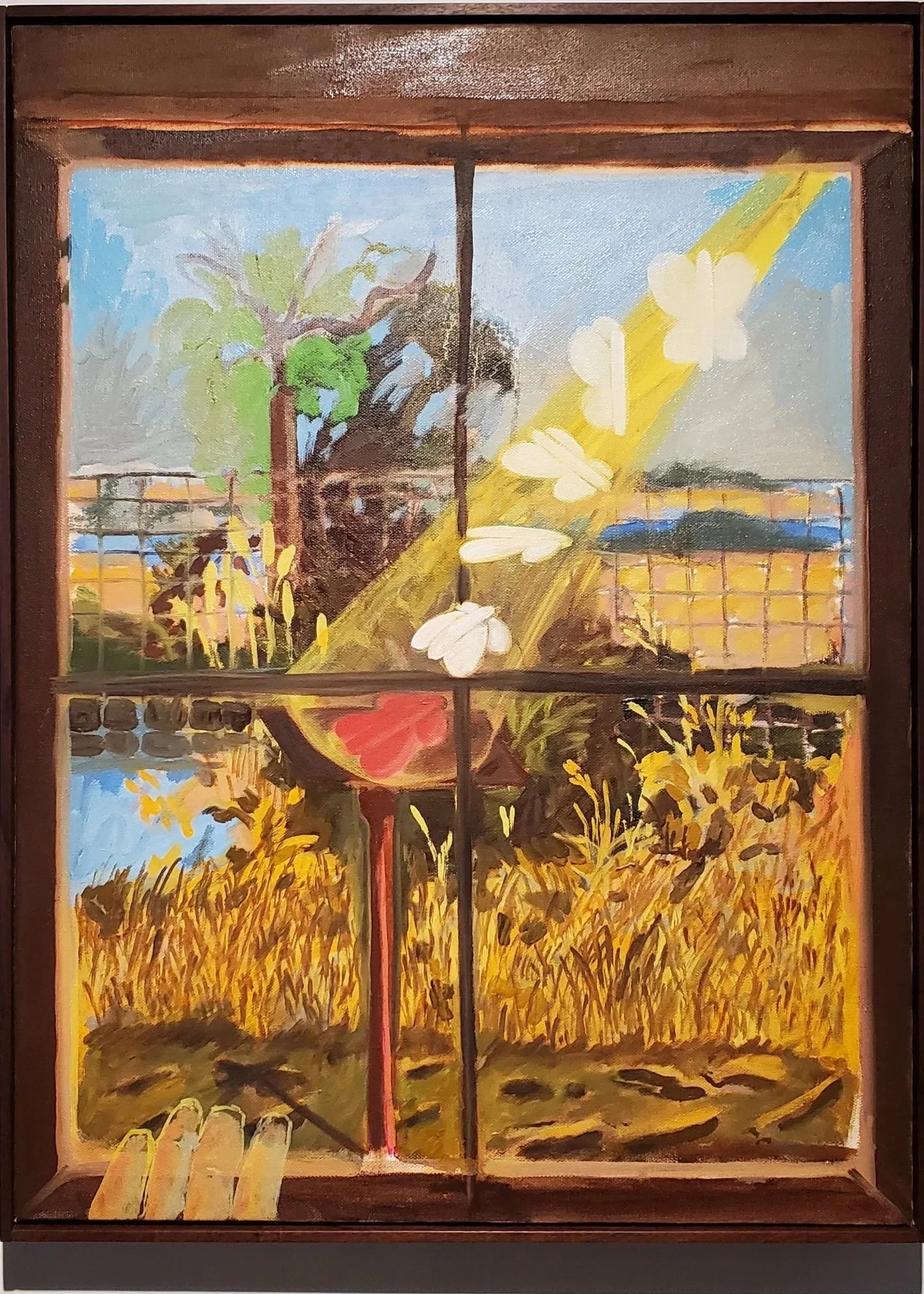 Kate Salke, Marder's Pollinator Sanctuary, 2026, oil on canvas