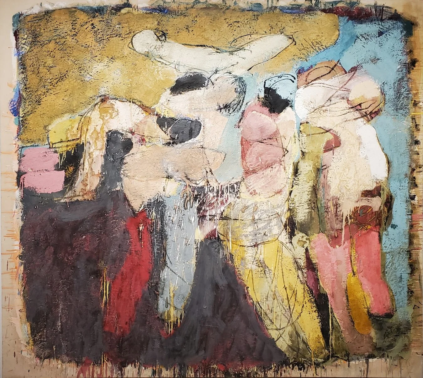 Hildy Maze, Untitled #26, ca. 2008, oil and mixed media on canvas