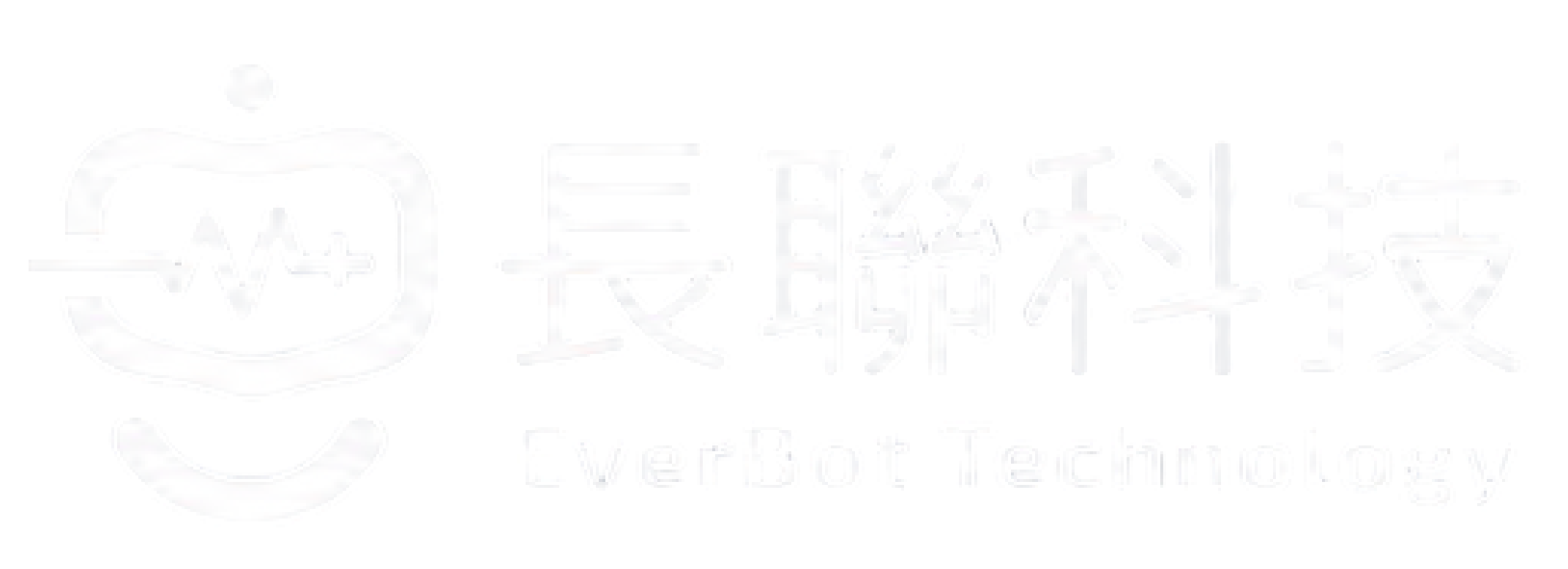 Logo of EverBot Technology featuring a smiling robot face with an electrocardiogram line in the center, alongside Chinese characters and the text "EverBot Technology" in English.