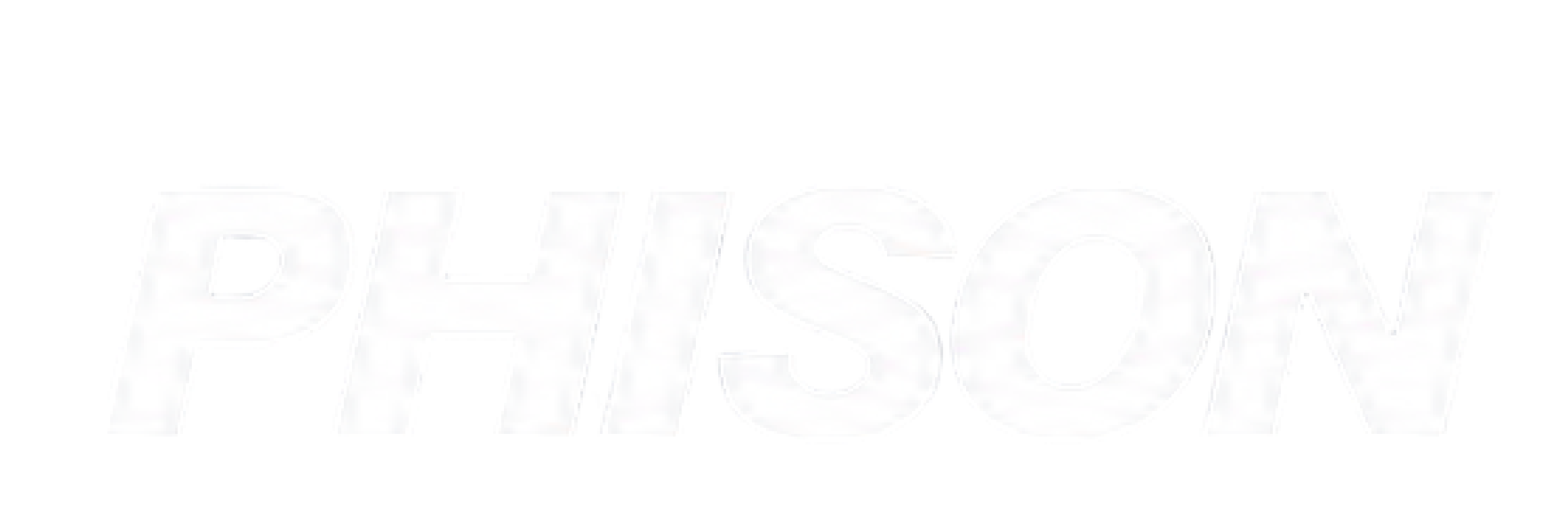 The word 'PHASSON' written in large, bold, white capital letters on a black background.