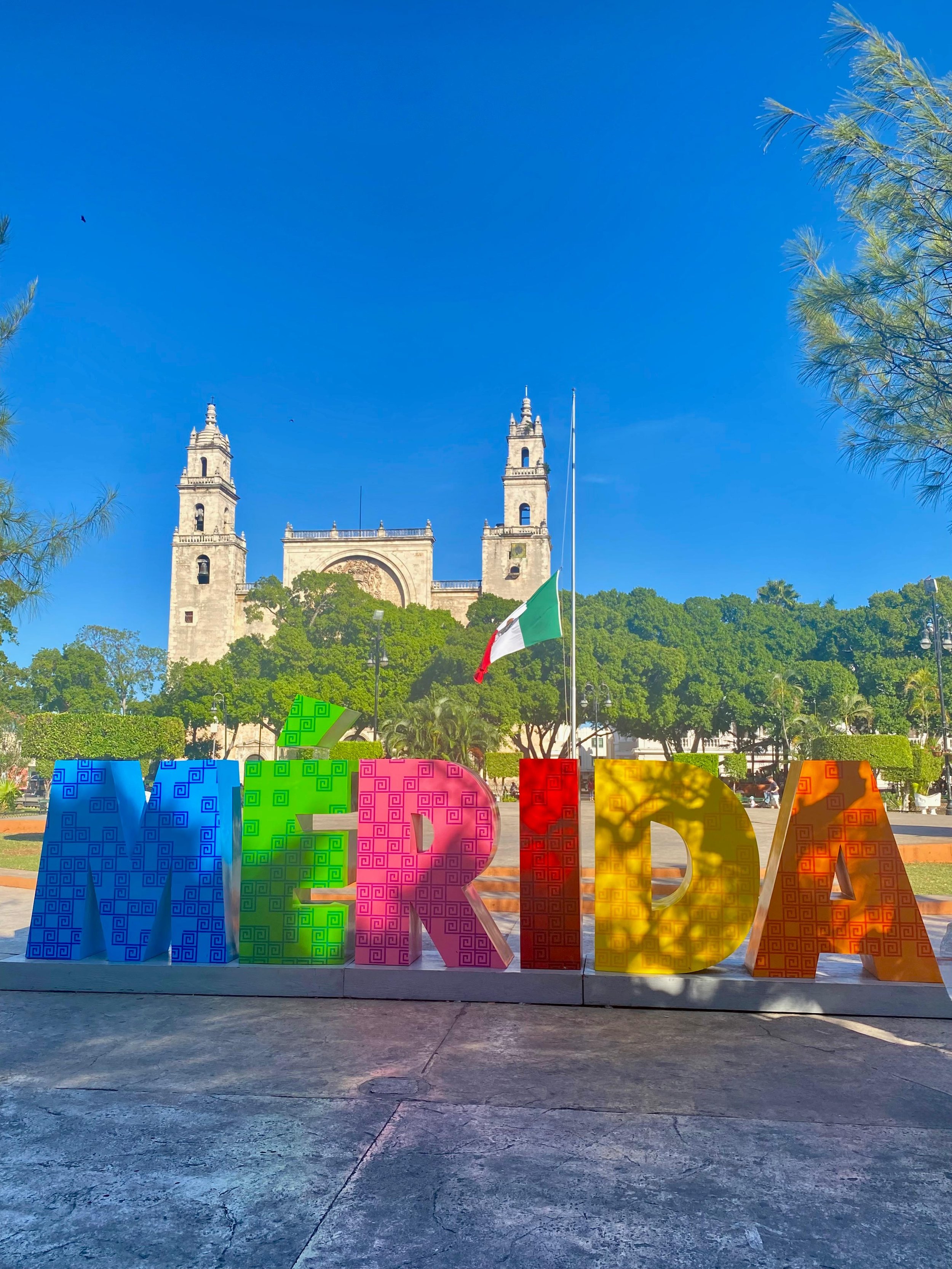 Colorful Mérida letters in Mérida, Yucatán