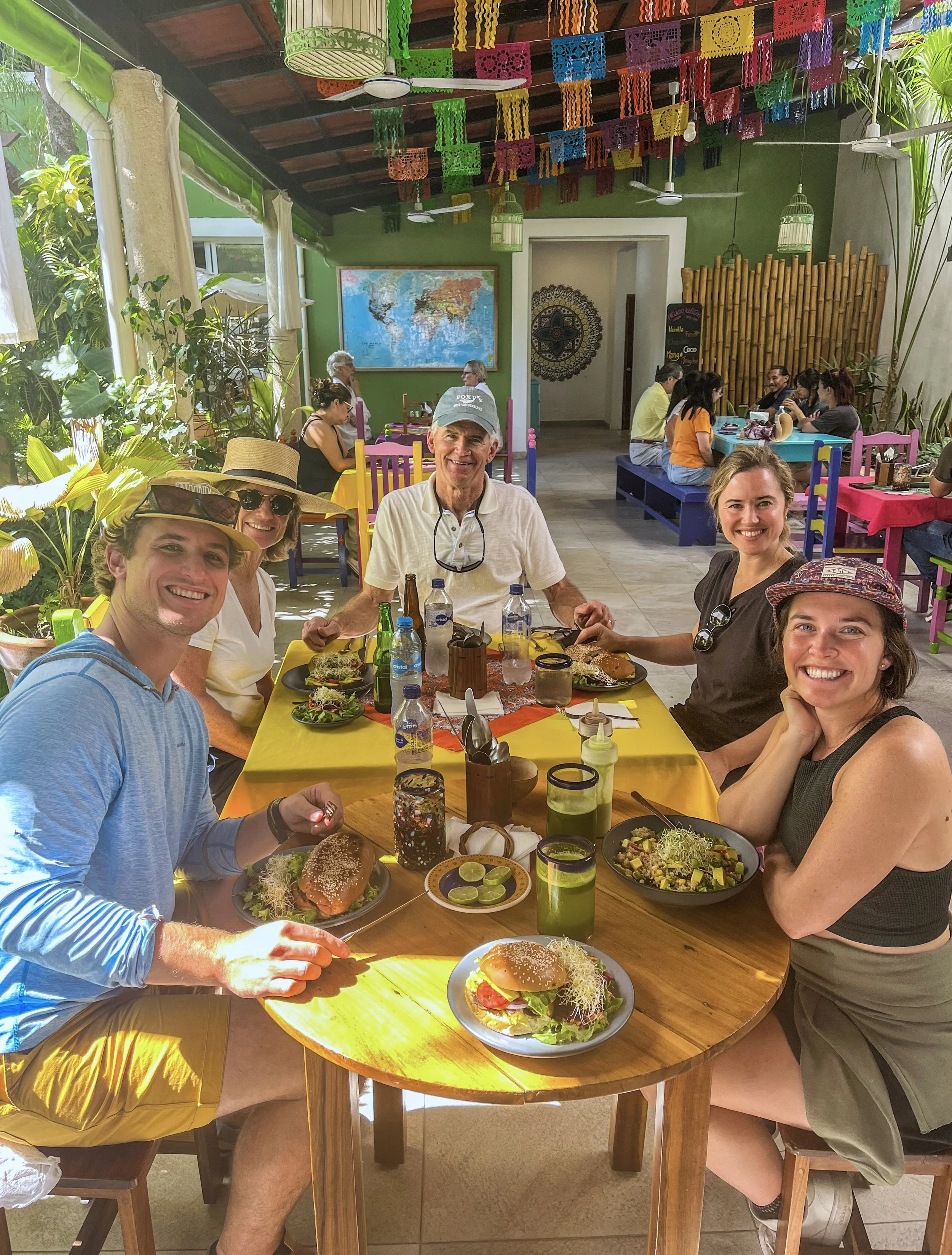 Travelers enjoying a local lunch near Valladolid during a private tour in Yucatán, Mexico.