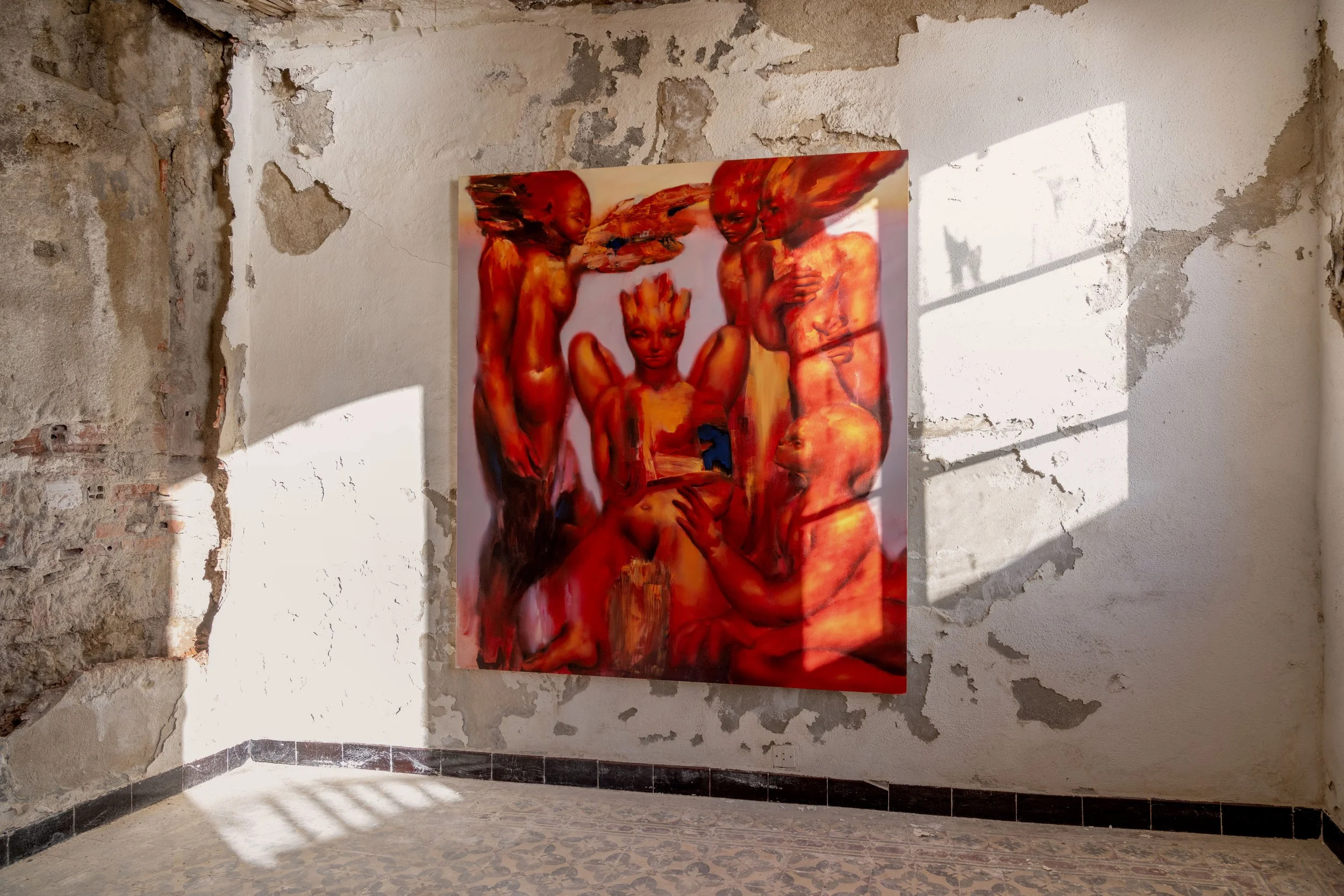 Study for an Annunciation, I - 180x160cm, oil on canvas, 2026