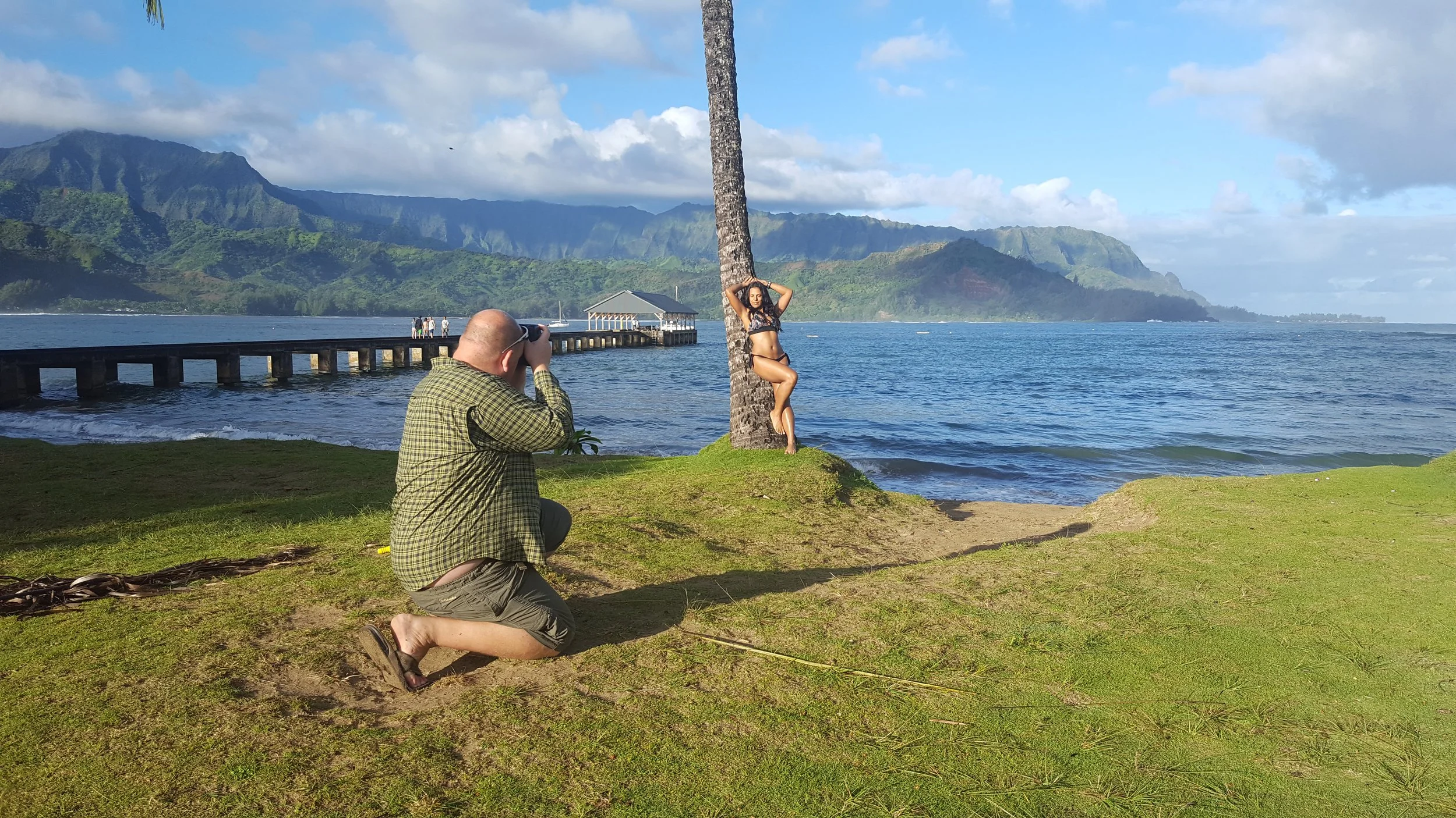 We had Hanalei Pier to ourselves
