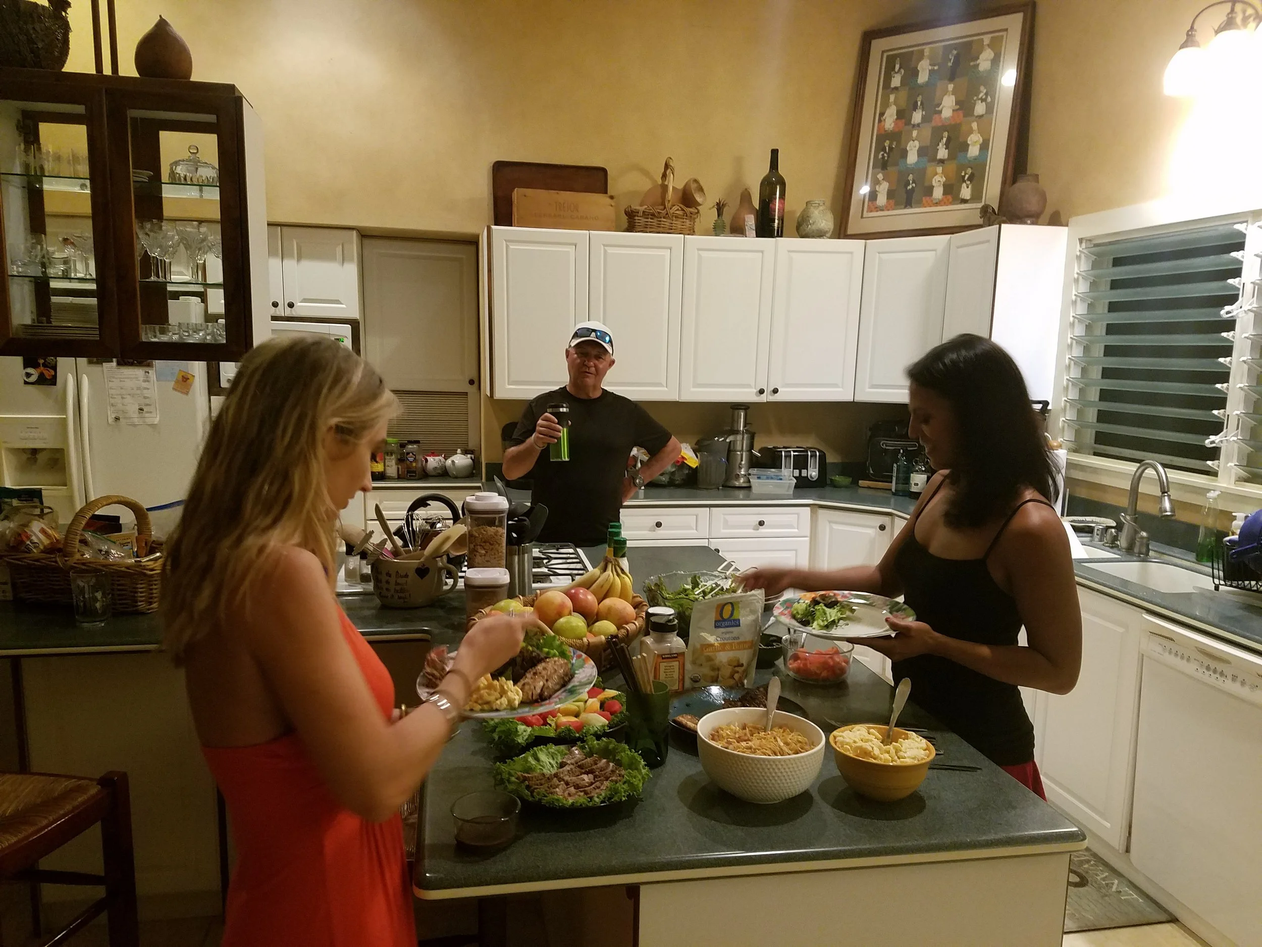 Day 3 ended early for a relaxing dinner