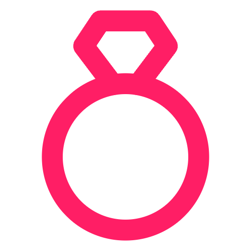 Ring icon in pink