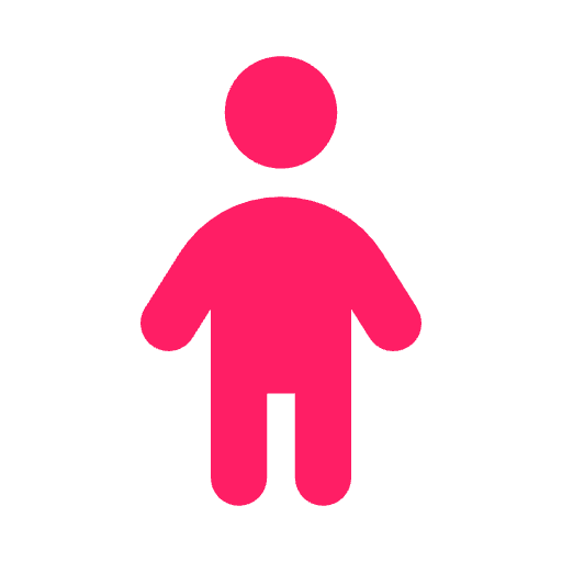 Child icon in pink