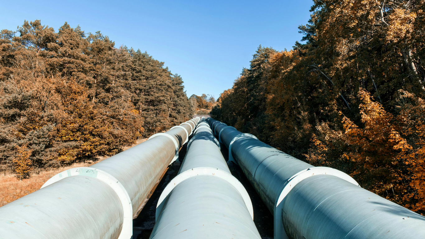pipeline running through landscape