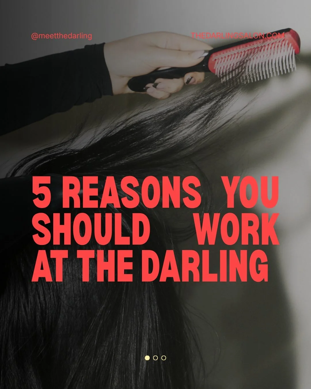 Here are 5 reasons you should work at The Darling. 
A new salon from the owner of @ceremonythesalon @rachelsrad

The Darling. A new salon in Downtown Durham. 

Set your own schedule. Work as much or as little as you&rsquo;d like and take time off whe