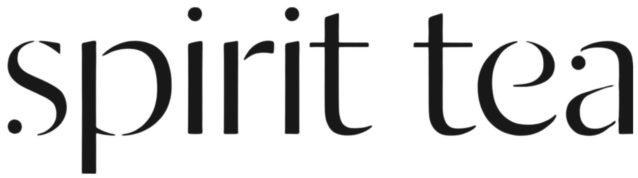 The words 'Spirit Tea' written in black cursive text on a white background.