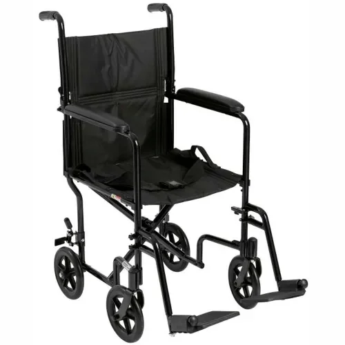 Lightweight Folding Transport Wheelchair 17″ Seat