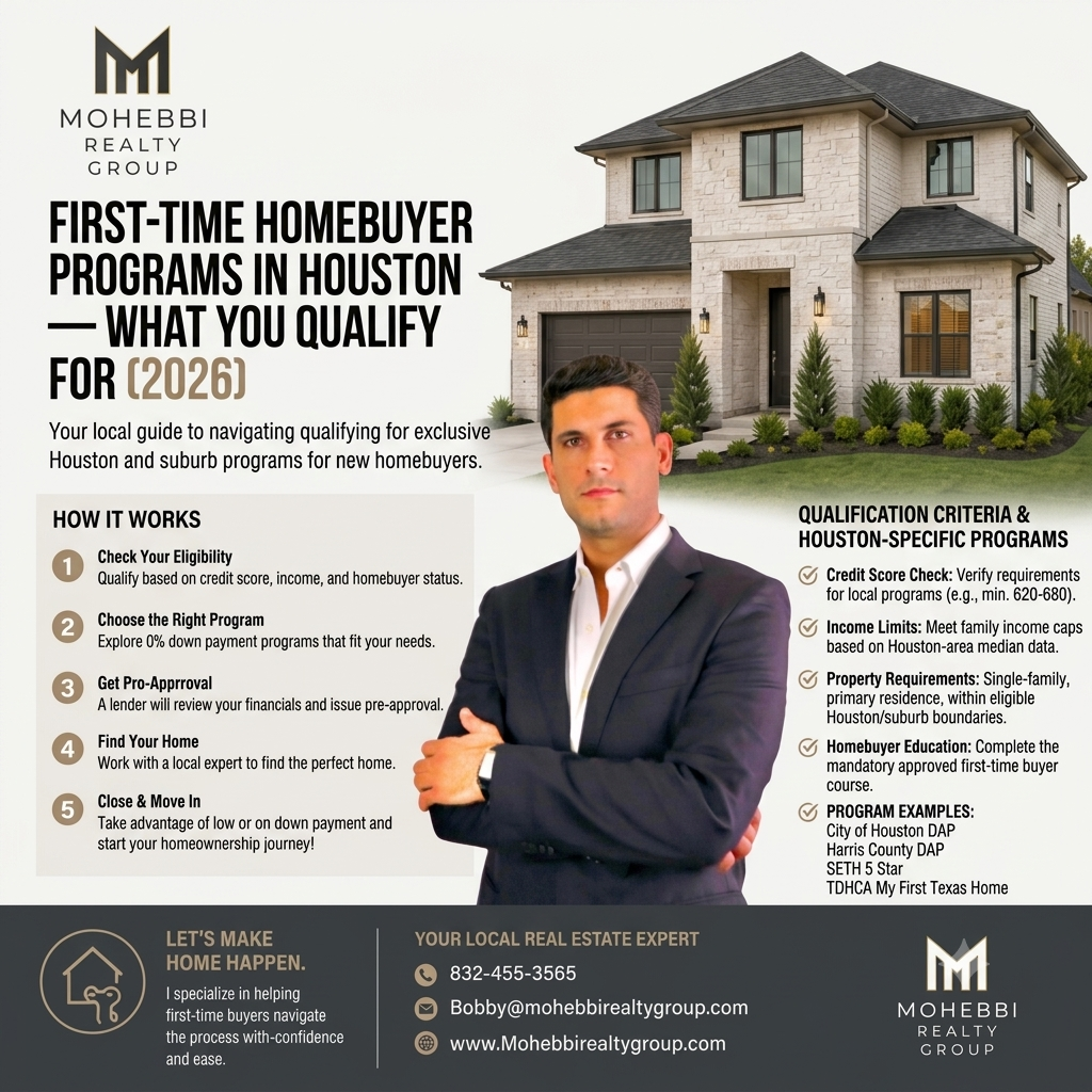 First-Time Homebuyer Programs in Houston — What You Qualify For (2026)