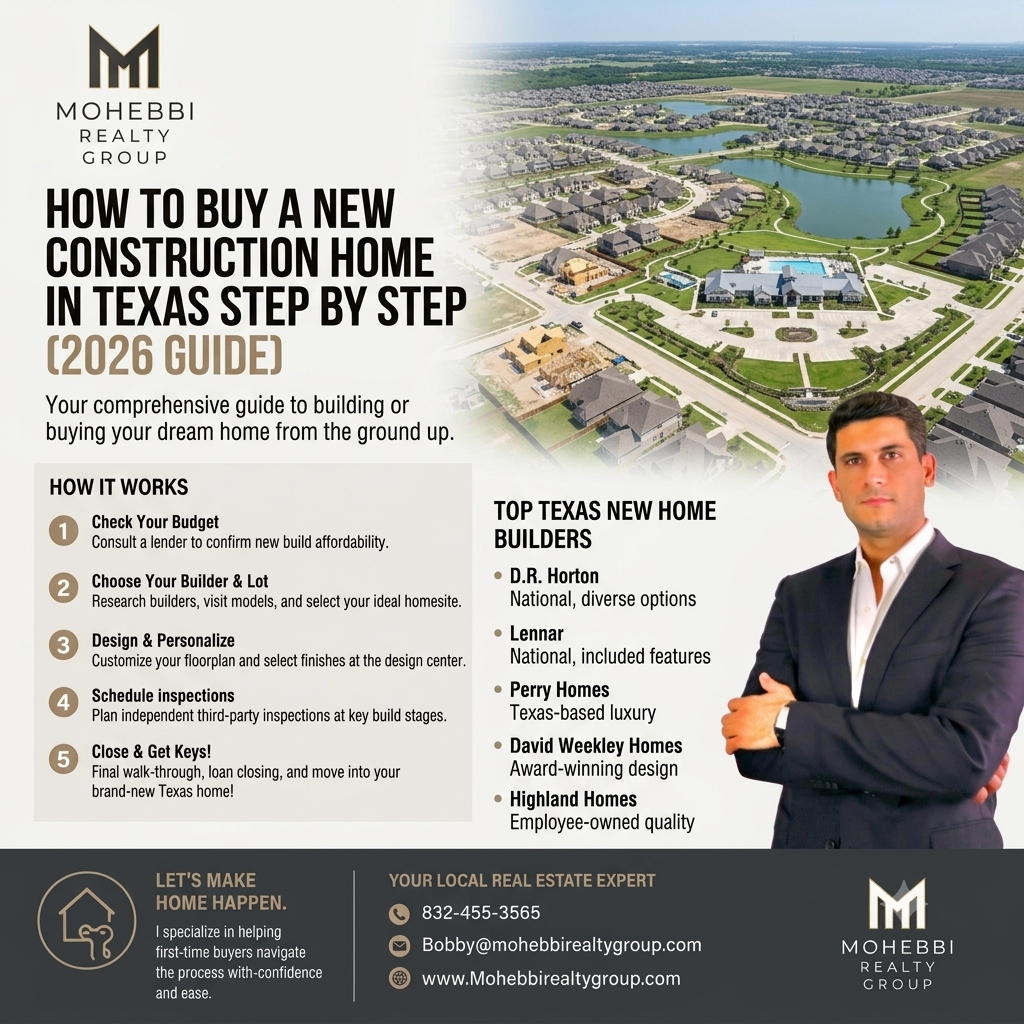 How to Buy a New Construction Home in Texas Step by Step