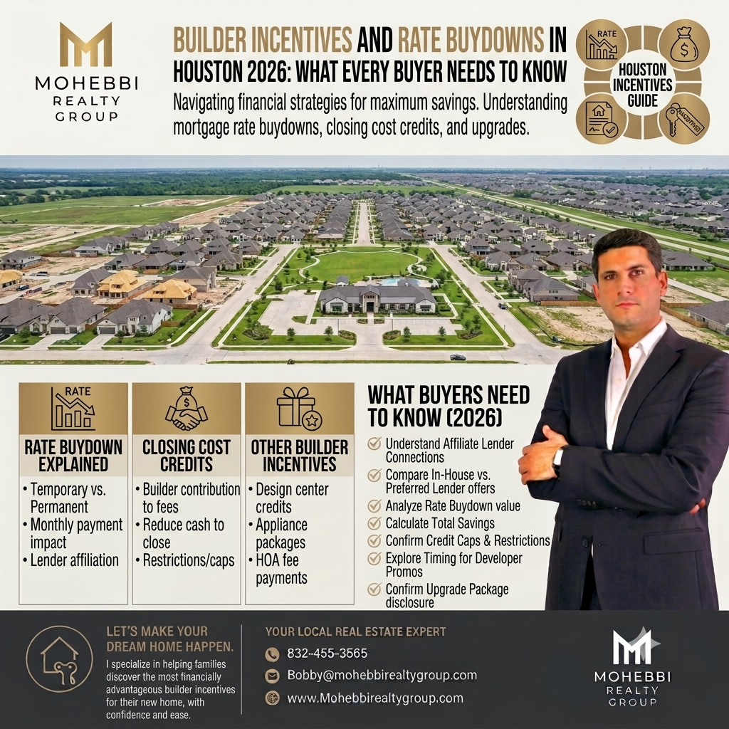 Builder Incentives and Rate Buydowns in Houston 2026: What Every Buyer Needs to Know