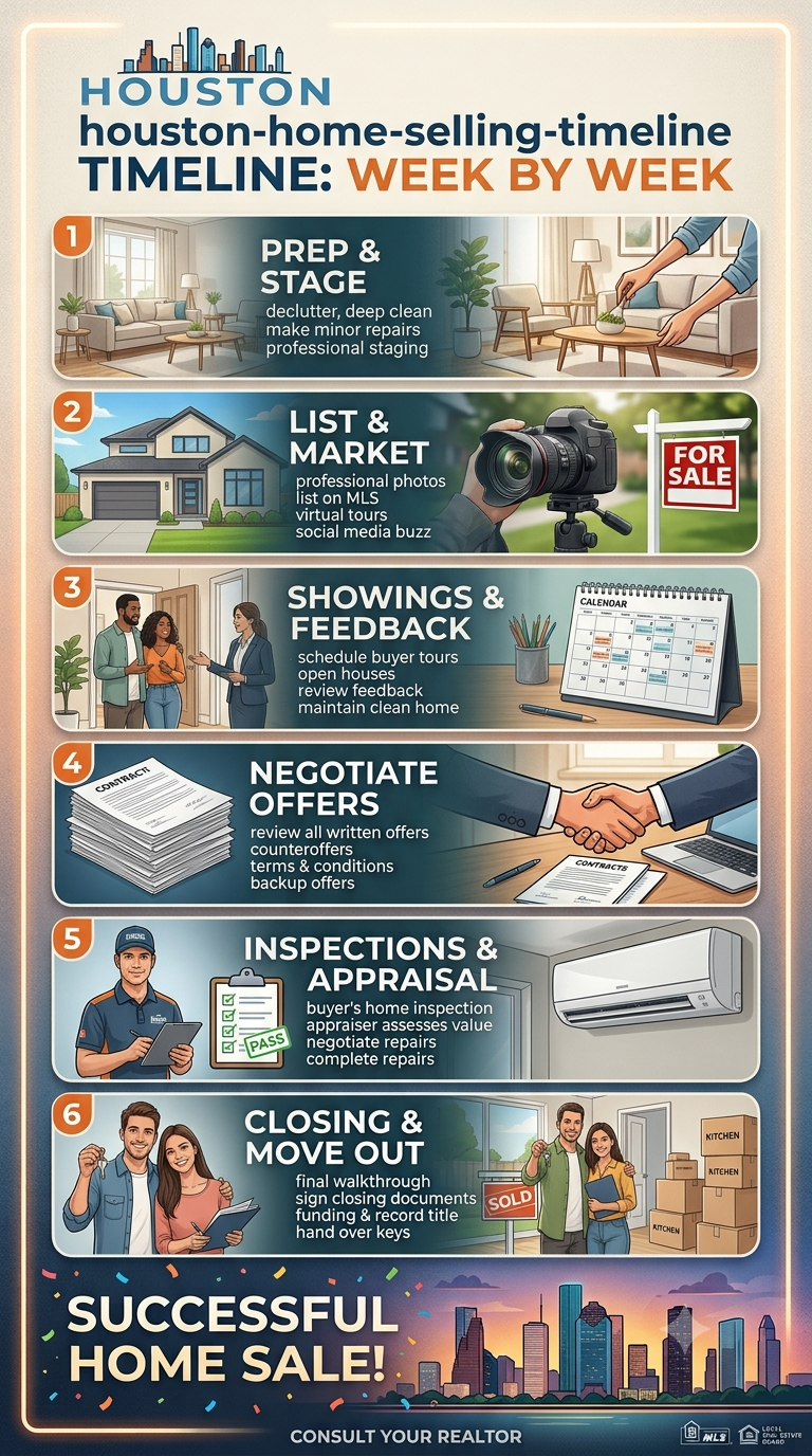 Houston Home Selling Timeline: Week by Week
