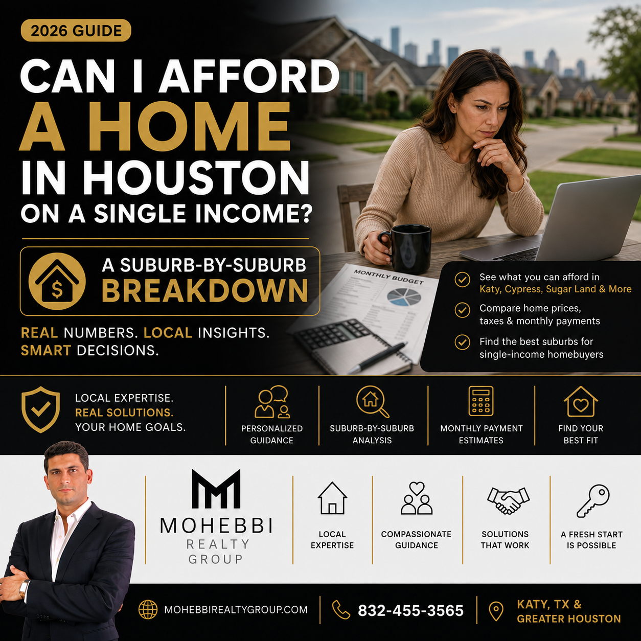Can I Afford a Home in Houston on a Single Income? A Suburb-by-Suburb Breakdown