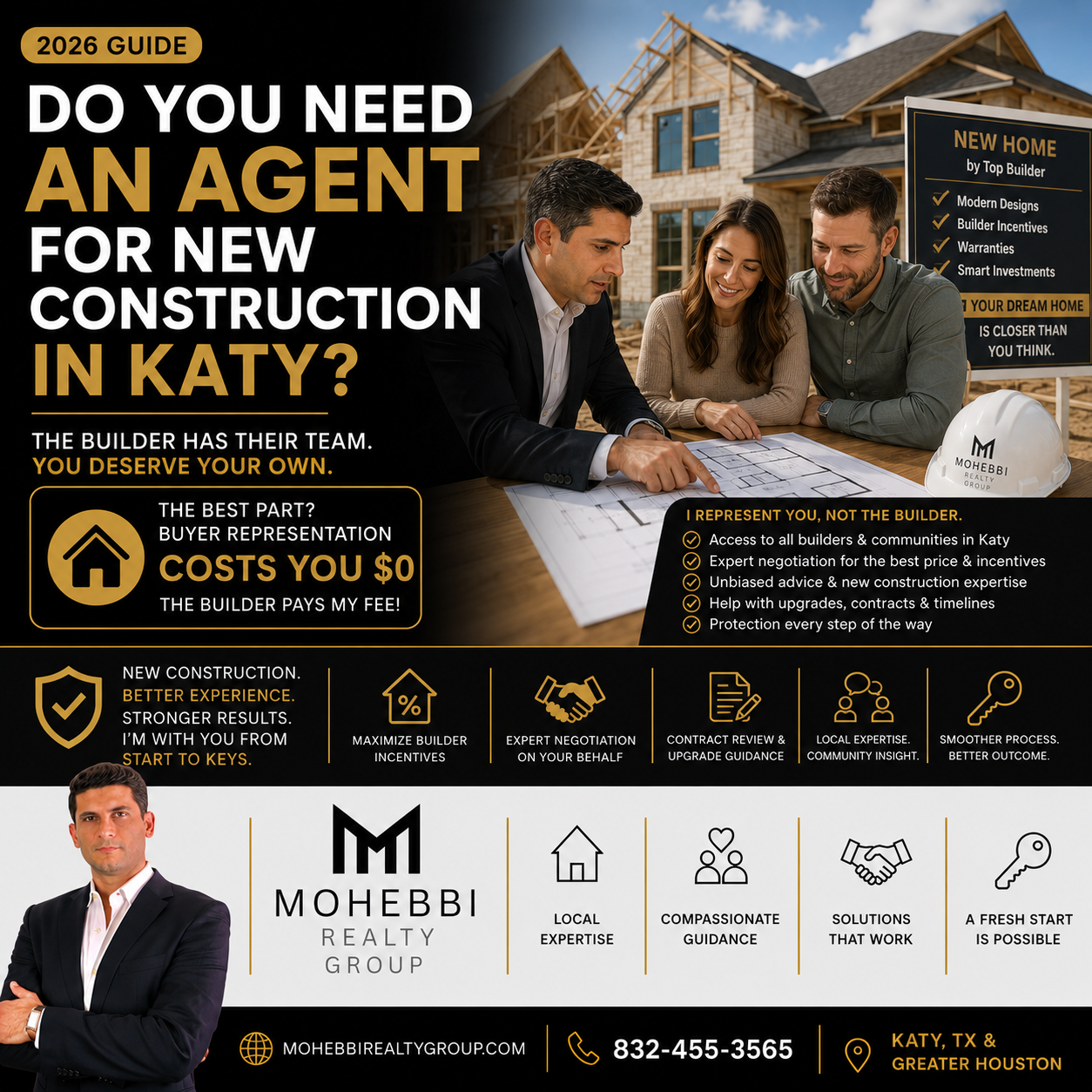 Do You Need an Agent for New Construction in Katy?