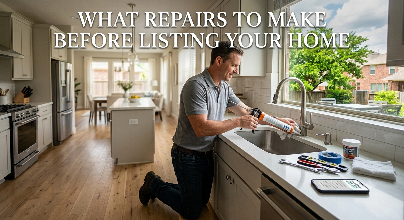 What are the most important repairs a seller must do before listing their Houston home for sale?