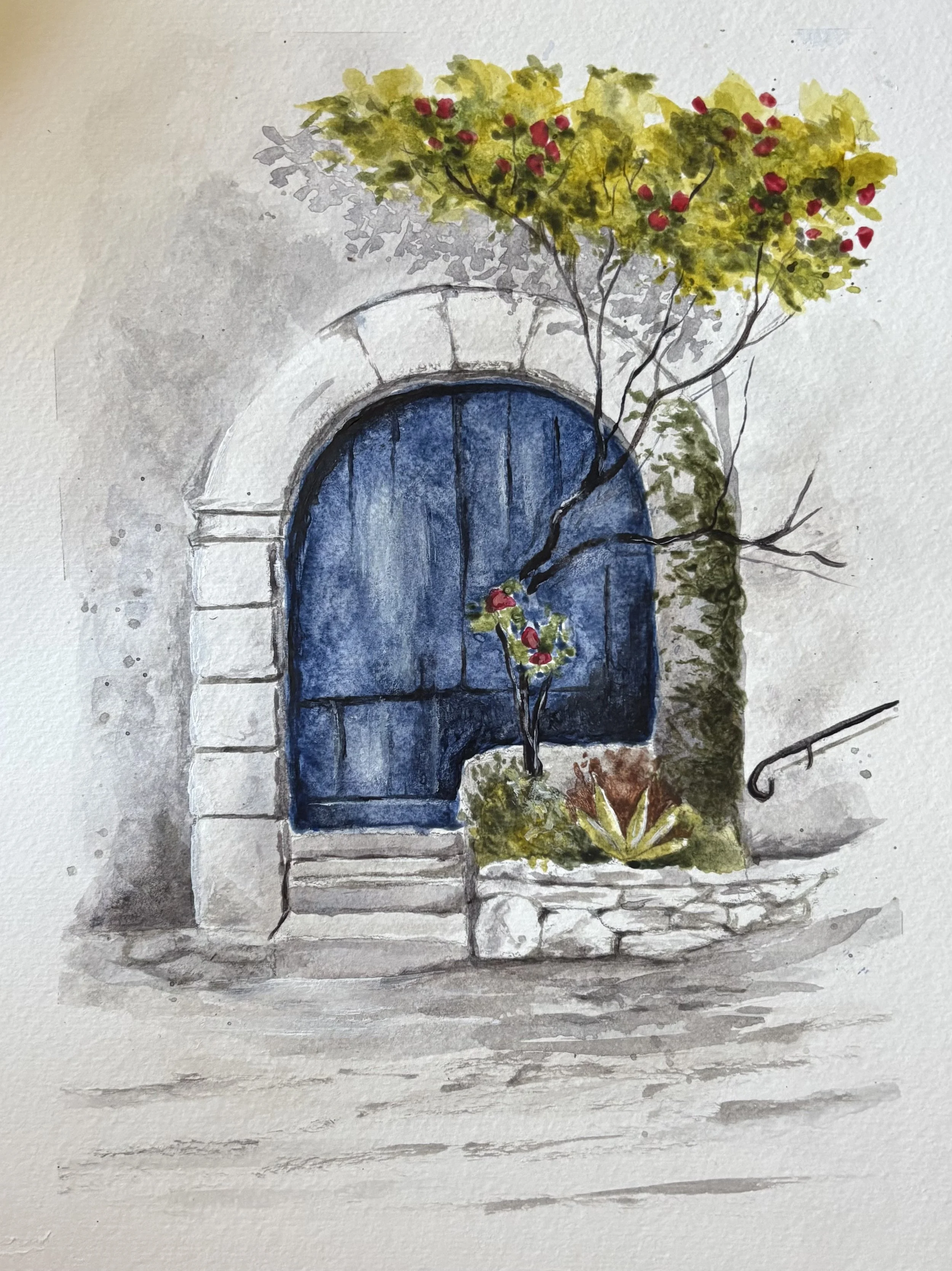 Blue Villa Door