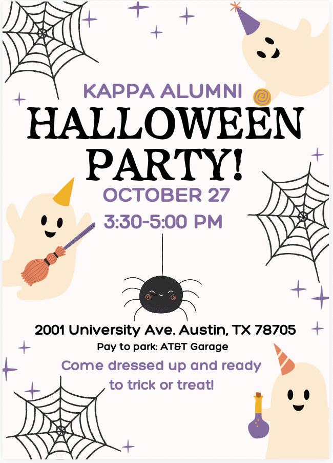 Beta Xi Alumni Halloween Party